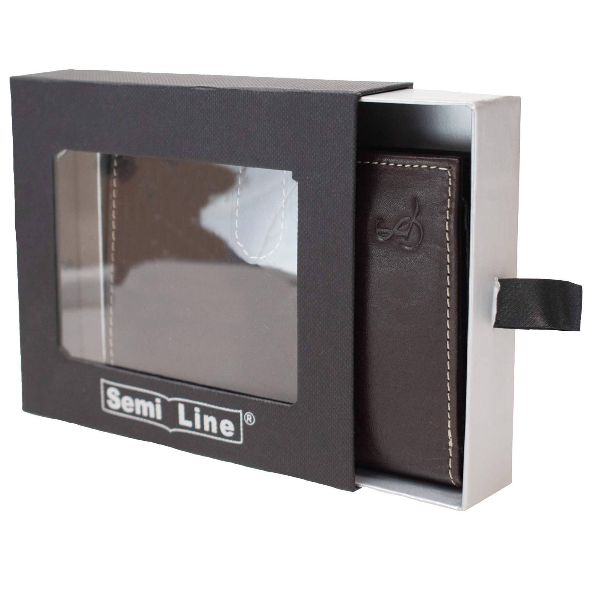 Портмоне чоловіче шкіряне Semi Line RFID Brown (P8266-1) - 3 - Robinzon.ua