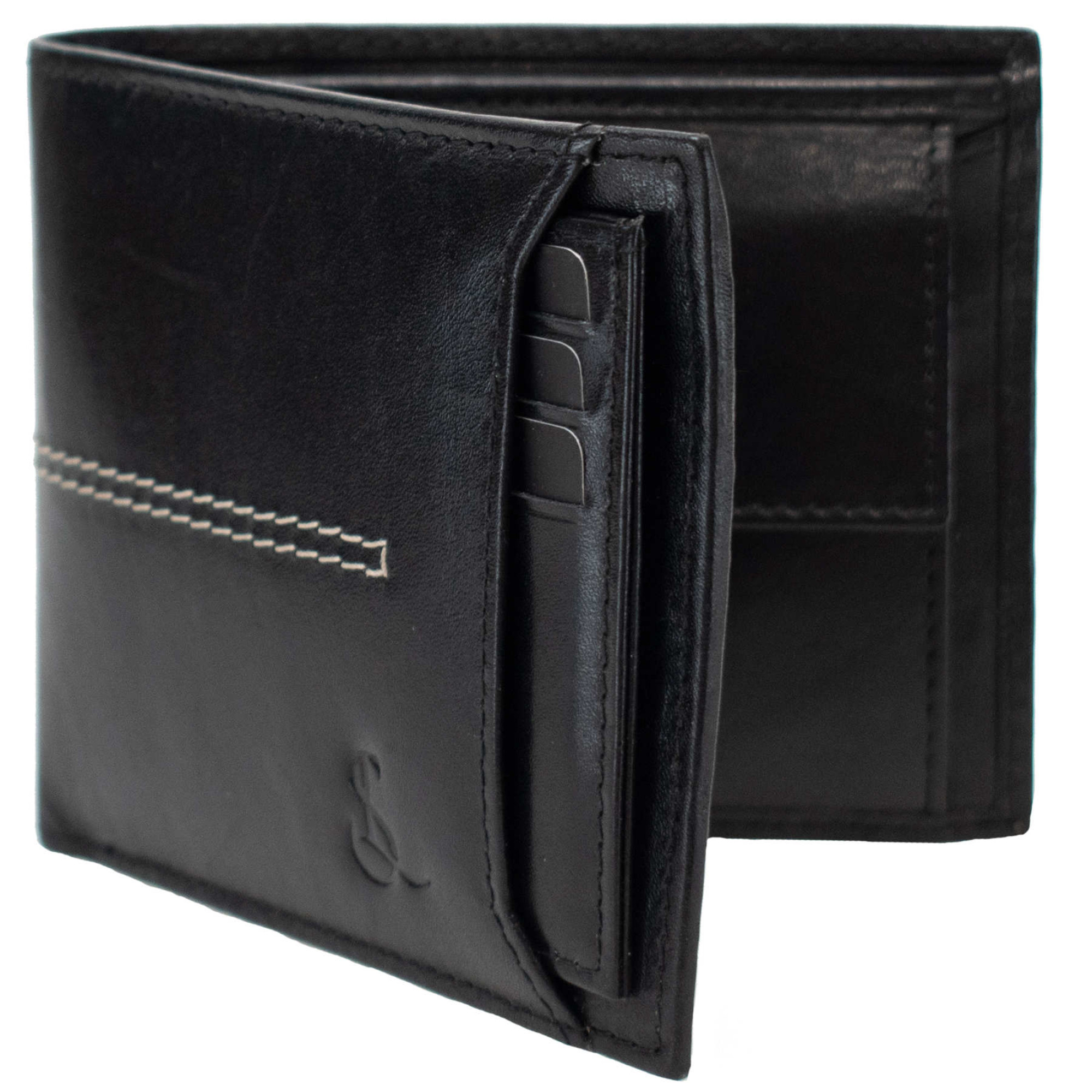 Портмоне чоловіче шкіряне Semi Line RFID Black (P8267-0) - 3 - Robinzon.ua