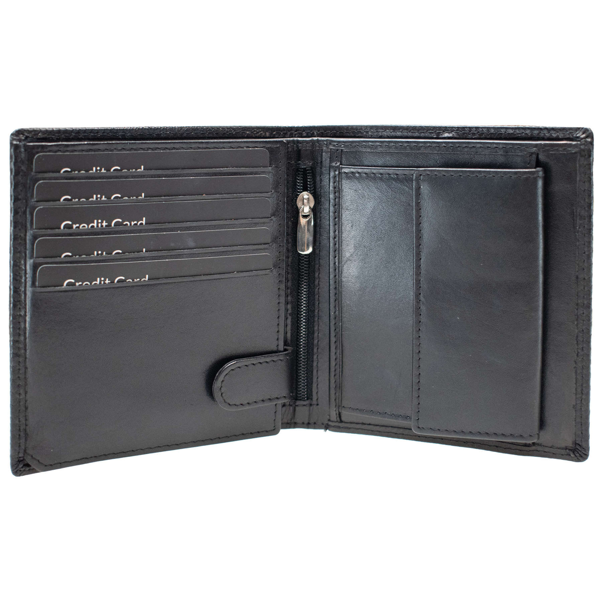 Портмоне чоловіче шкіряне Semi Line RFID Black (P8268-0) - 2 - Robinzon.ua