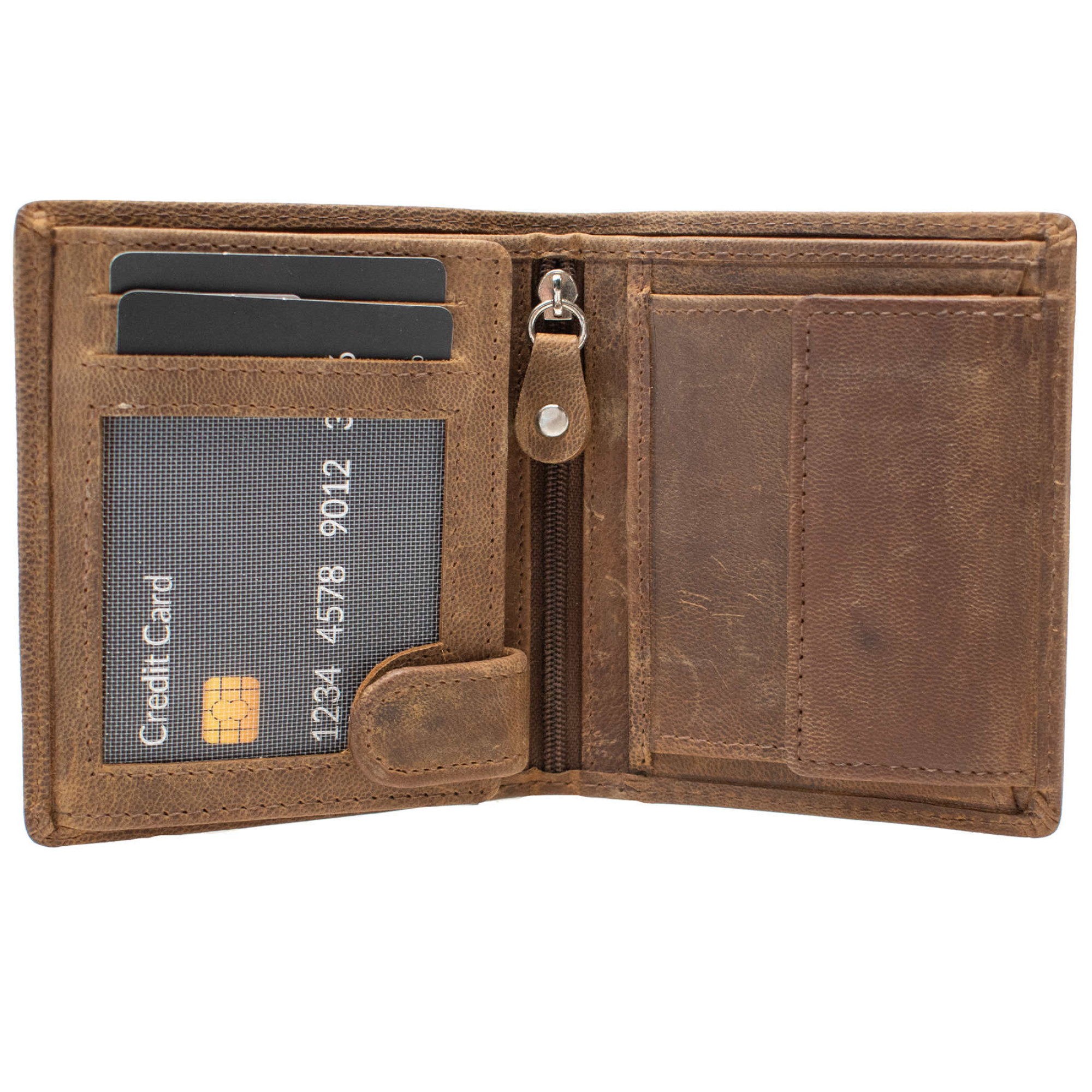 Портмоне чоловіче шкіряне Semi Line RFID Brown (P8269-1) - Robinzon.ua