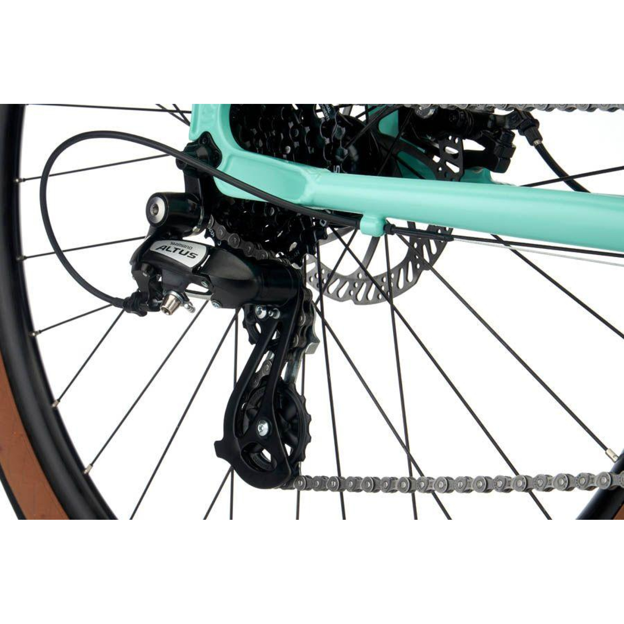 Дорожній велосипед Kona Dew Green 2022, Mint Green, L, 27,5" (B22DWGR05) - 4 - Robinzon.ua