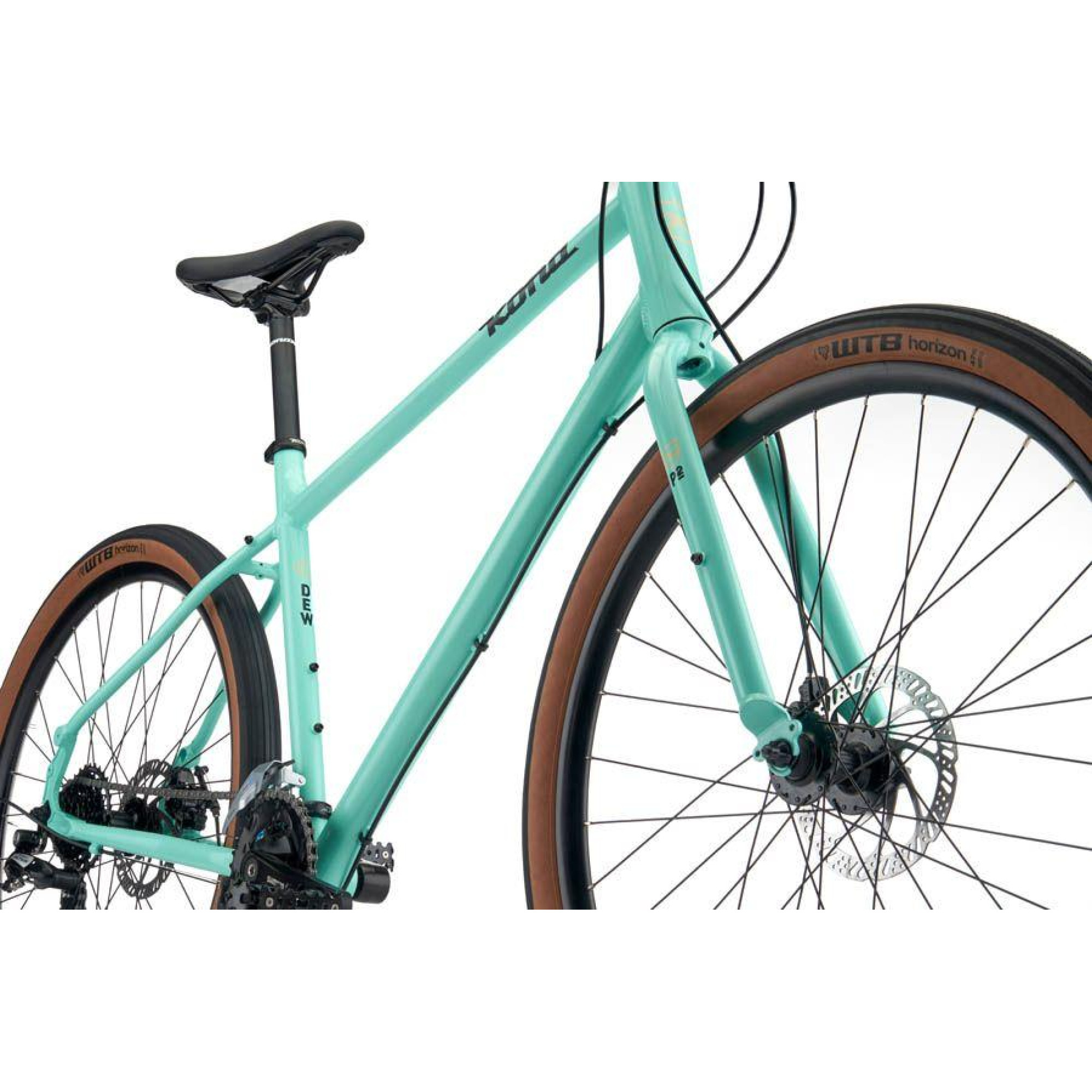 Дорожній велосипед Kona Dew Green 2022, Mint Green, L, 27,5" (B22DWGR05) - 5 - Robinzon.ua
