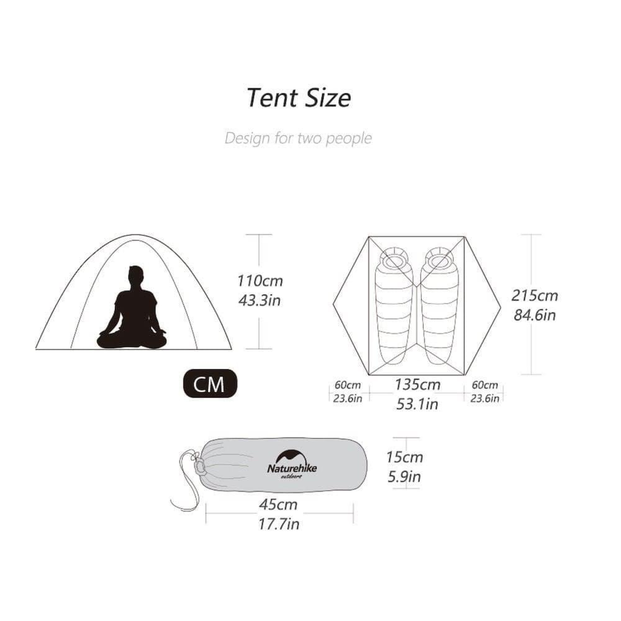 Двухместная палатка Naturehike Star River 2 оранжевая NH17T012-T. - 3 - Robinzon.ua