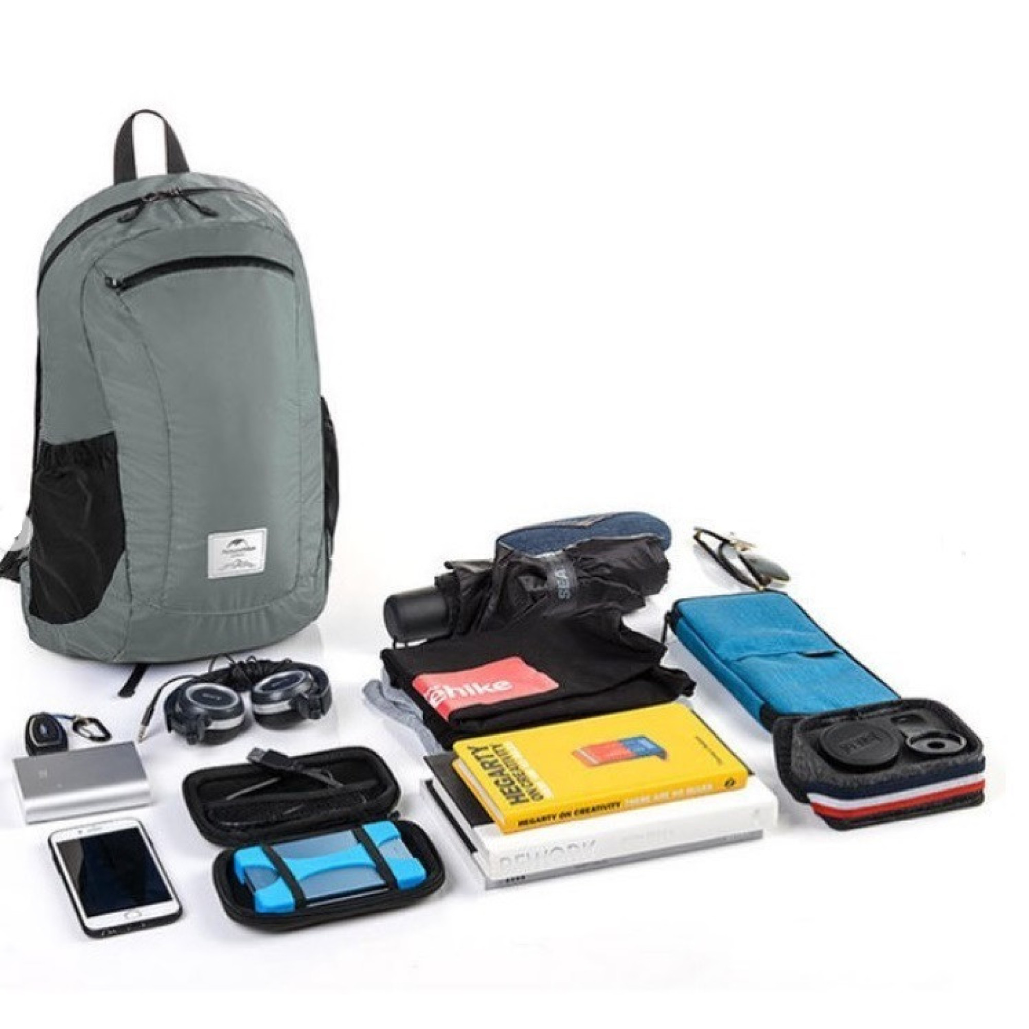 Сложный рюкзак Naturehike 18 л серый NH17A012-B. - 3 - Robinzon.ua