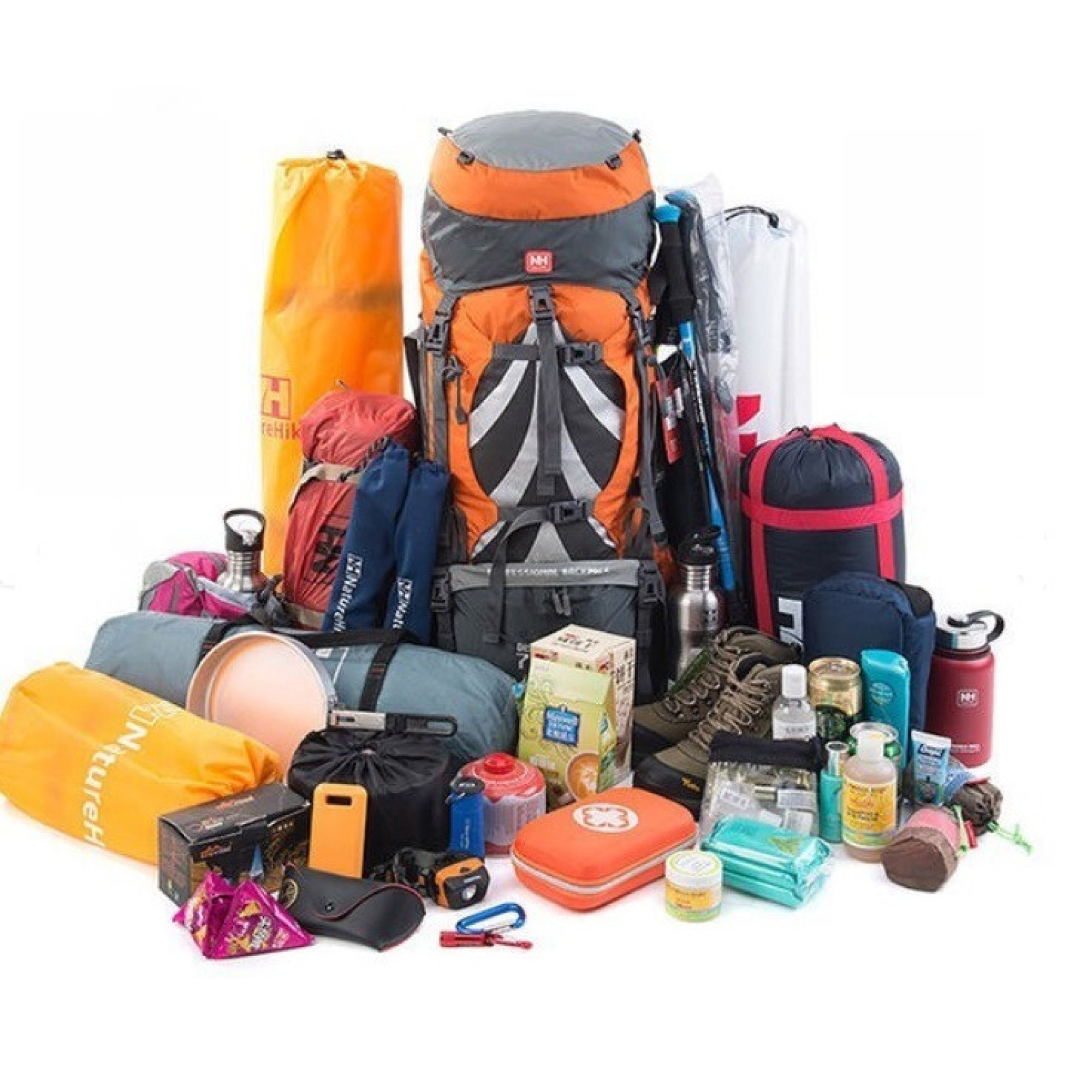 Туристический рюкзак Naturehike 70 + 5 л оранжевый NH70B070-B. - 4 - Robinzon.ua