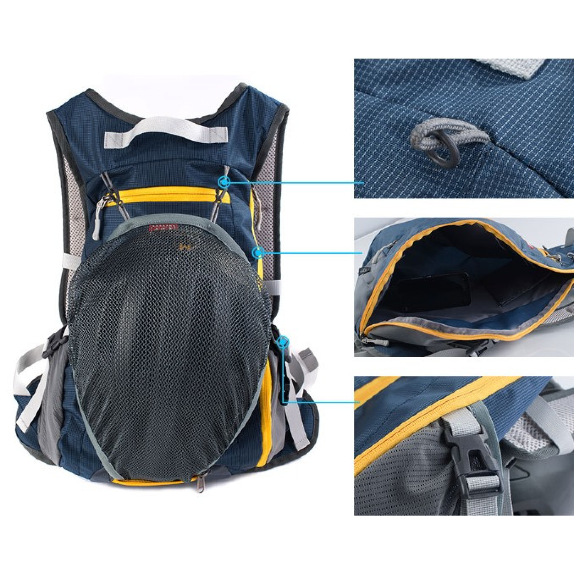 Велорюкзак Naturehike Riding 15 л синий NH15C001-B. - 2 - Robinzon.ua