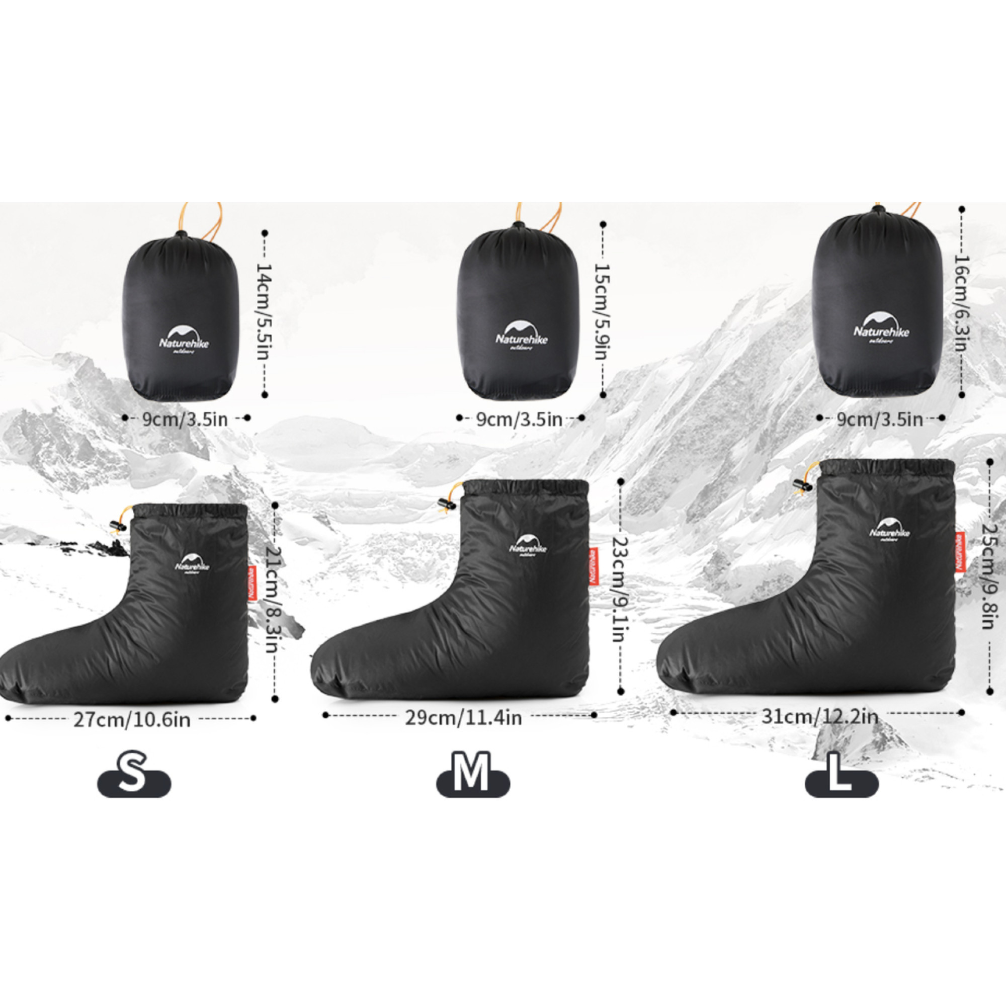 Шкарпетки-чуні пухові Naturehike розмір L (44-46) (CYY2441FS011) - 4 Шкарпетки-чуні пухові Naturehike розмір L (44-46) (CYY2441FS011) - 4 - Robinzon.ua