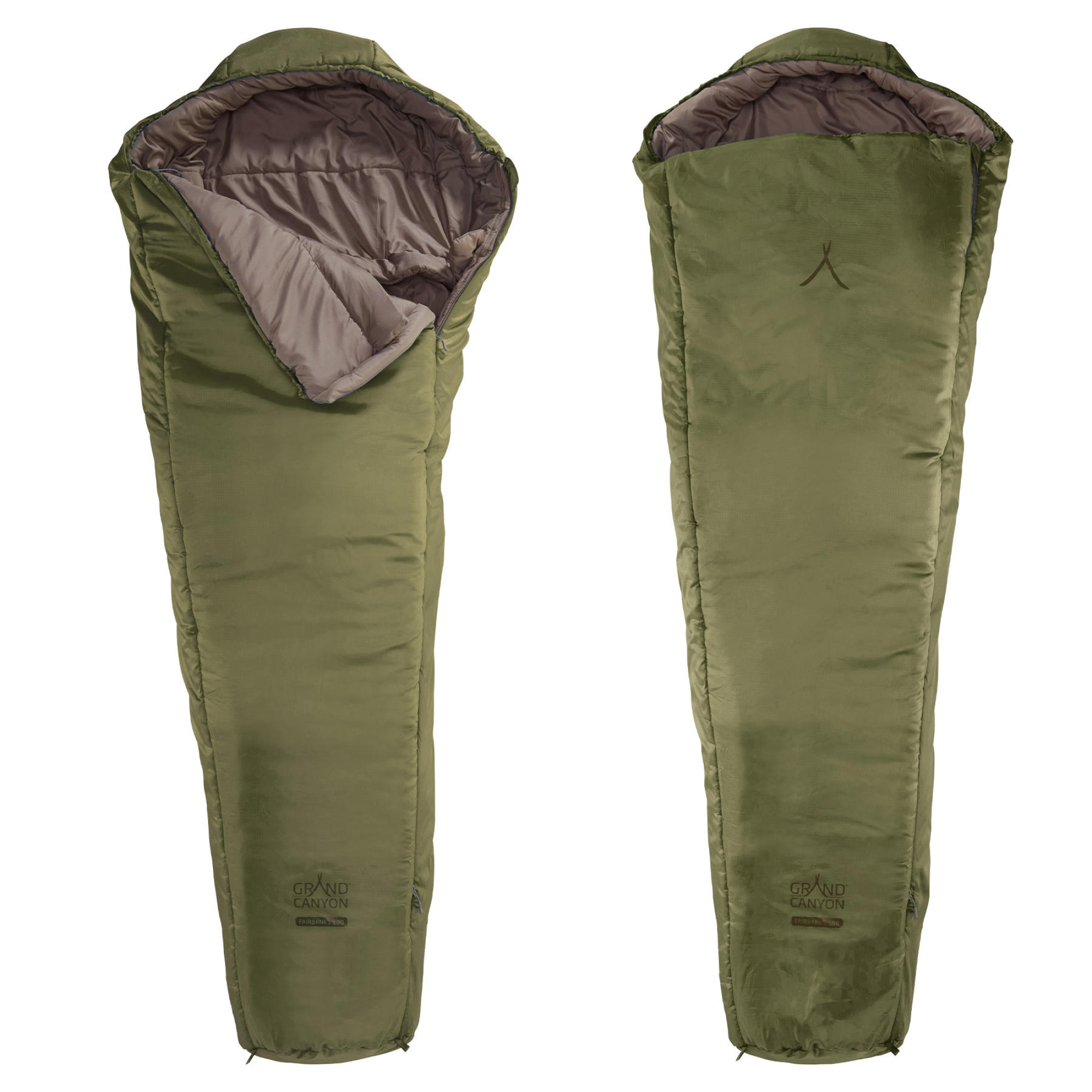 Спальный мешок Grand Canyon Fairbanks 190 -4°C Capulet Olive Left (340020) - 2 - Robinzon.ua