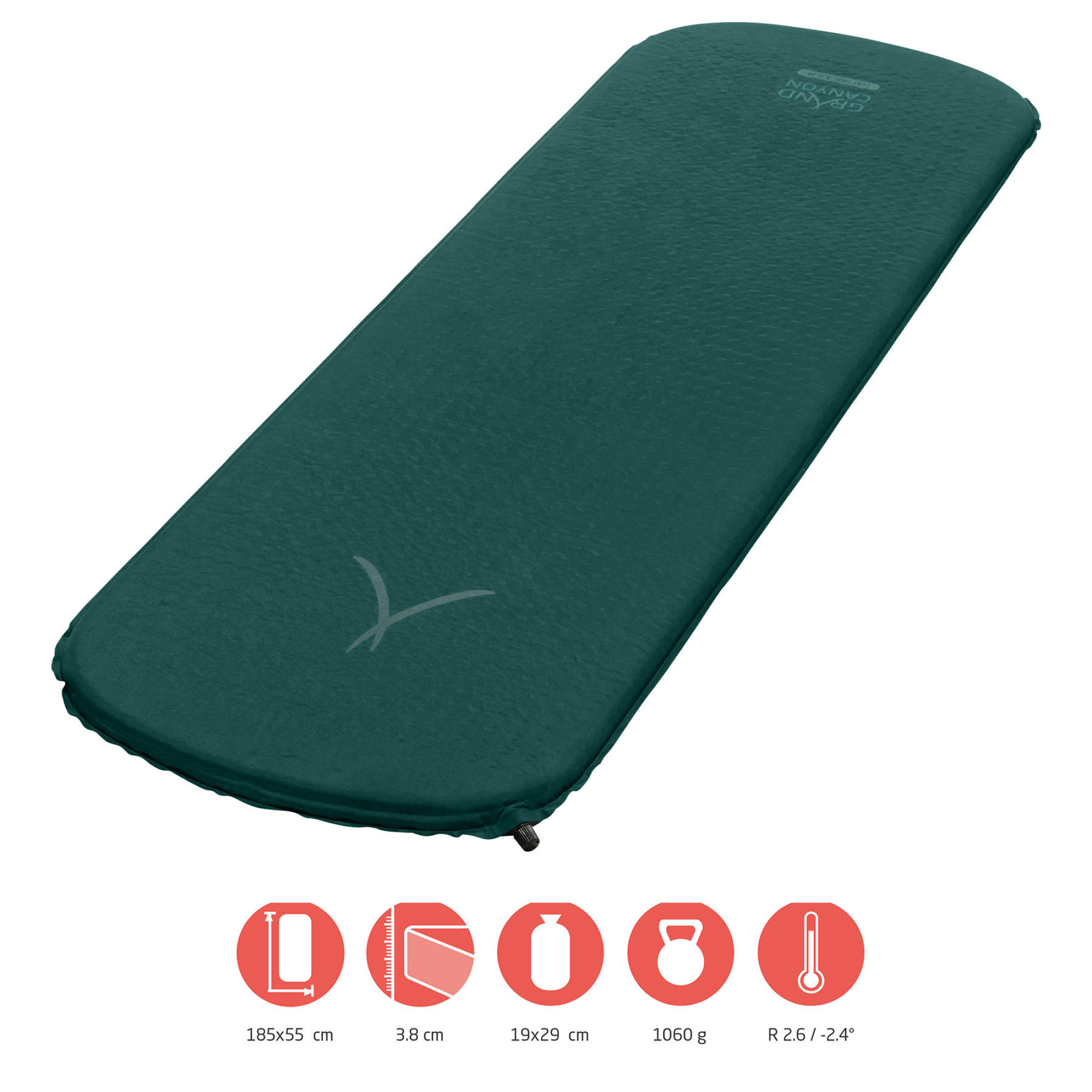 Килимок самонадувний Grand Canyon Hattan 3.8 M Botanical Garden (350002) - 1 - Robinzon.ua