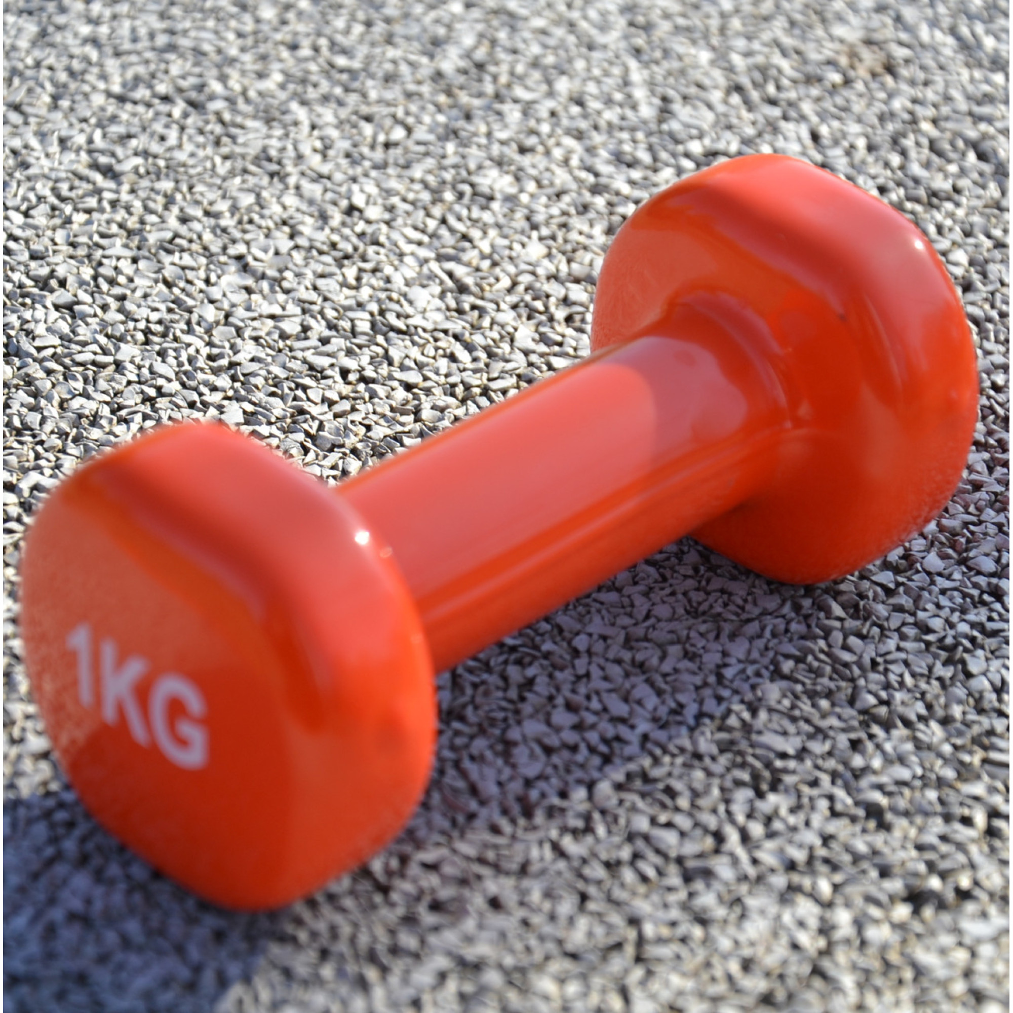Гантель PowerPlay 4125 виниловая 1 кг Оранжевая - 5 - Robinzon.ua