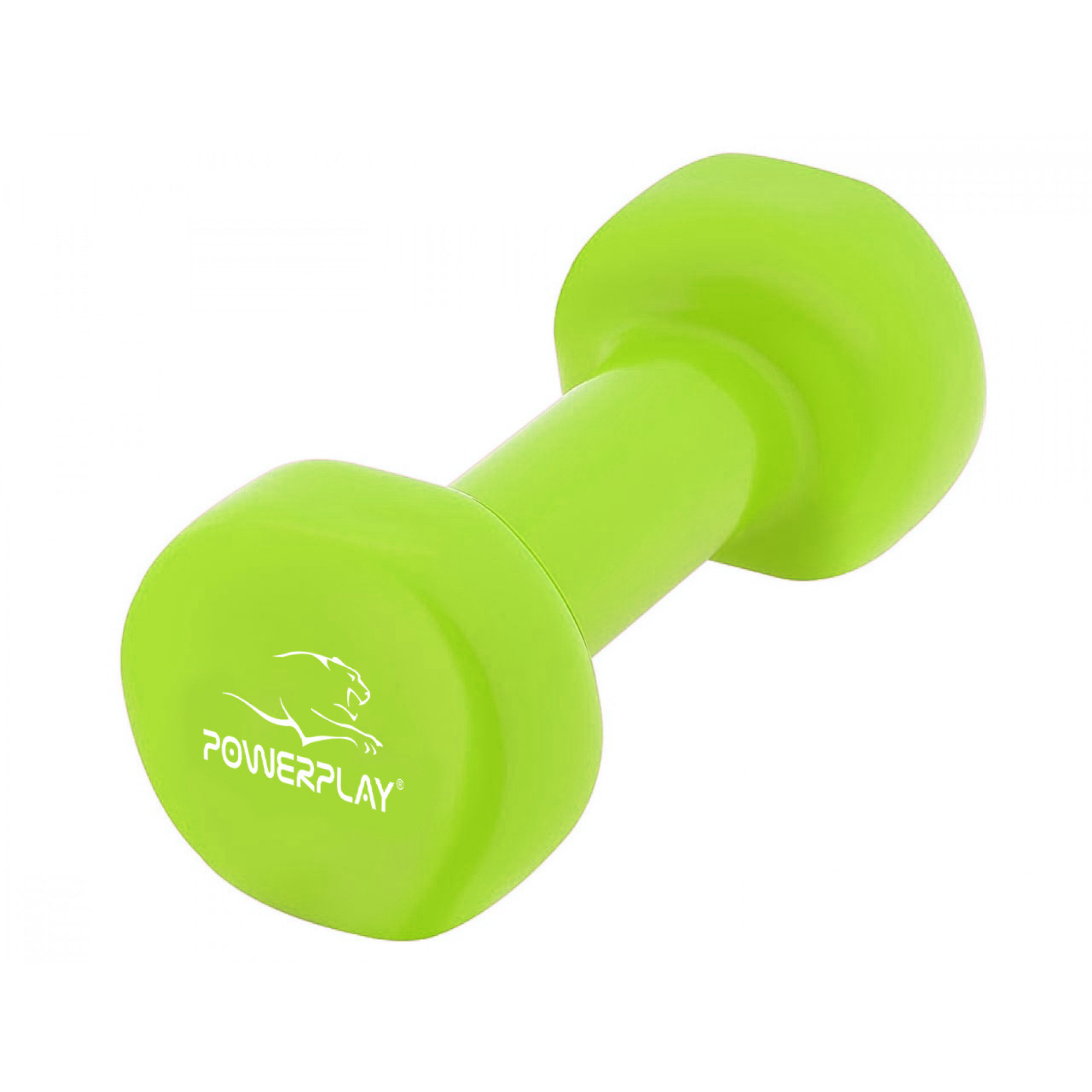 Гантель виниловая PowerPlay 4125 Achilles 2*3 кг. Зелёные (2шт.) - 3 - Robinzon.ua