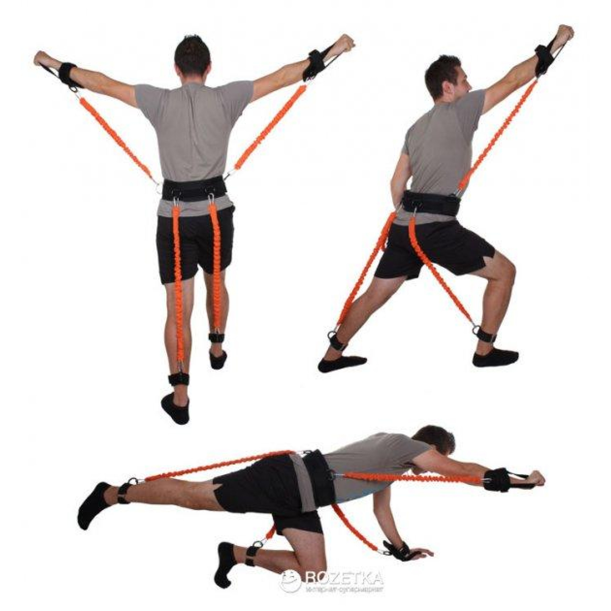 Набор для тренировок LiveUP TRAINING KIT черный, оранжевый 9 предметов LS3664 - 1 - Robinzon.ua