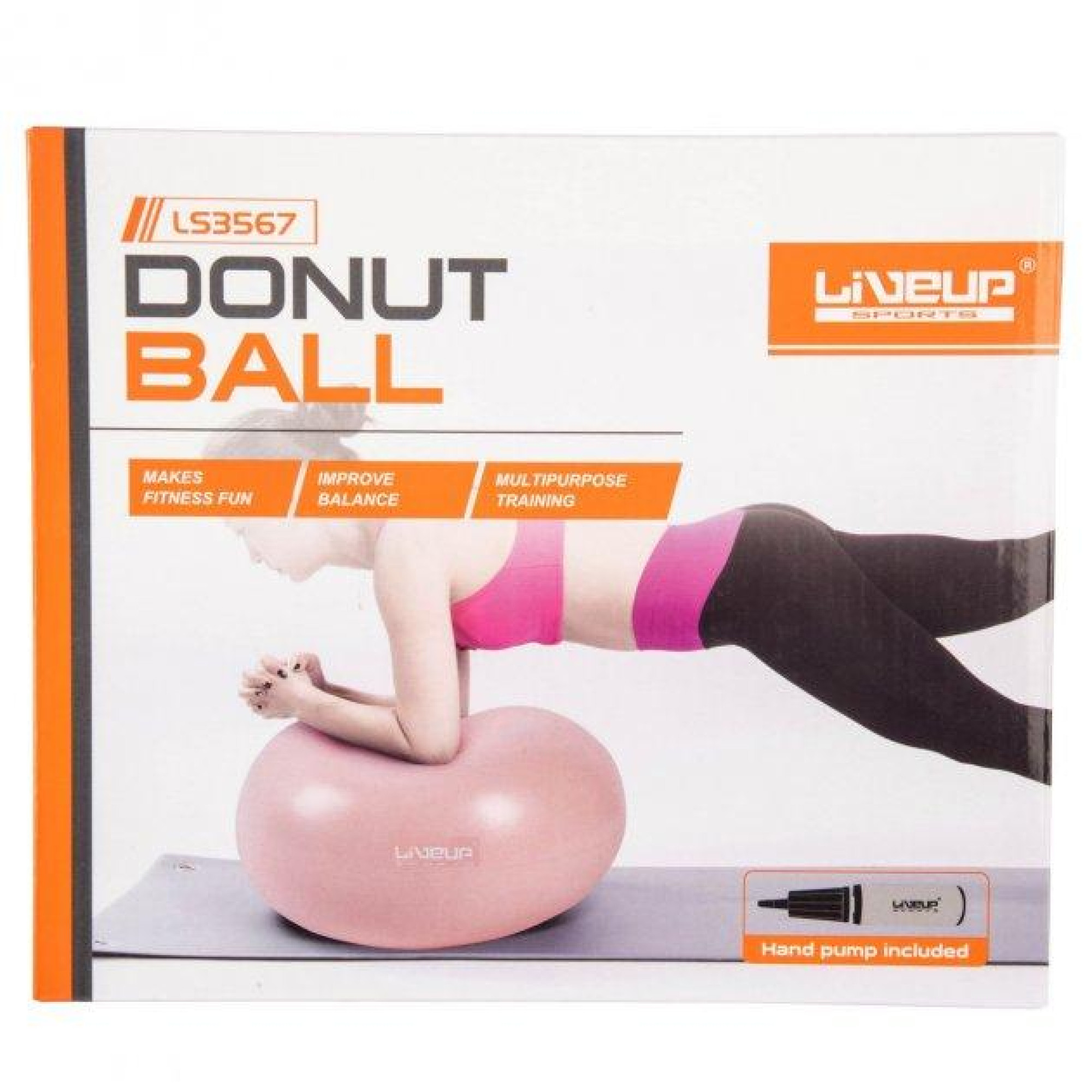 Мяч для фитнеса. Фитбол LiveUP DONUT BALL голубой 45х25см LS3567-b - 1 Мяч для фитнеса. Фитбол LiveUP DONUT BALL голубой 45х25см LS3567-b - 1 - Robinzon.ua