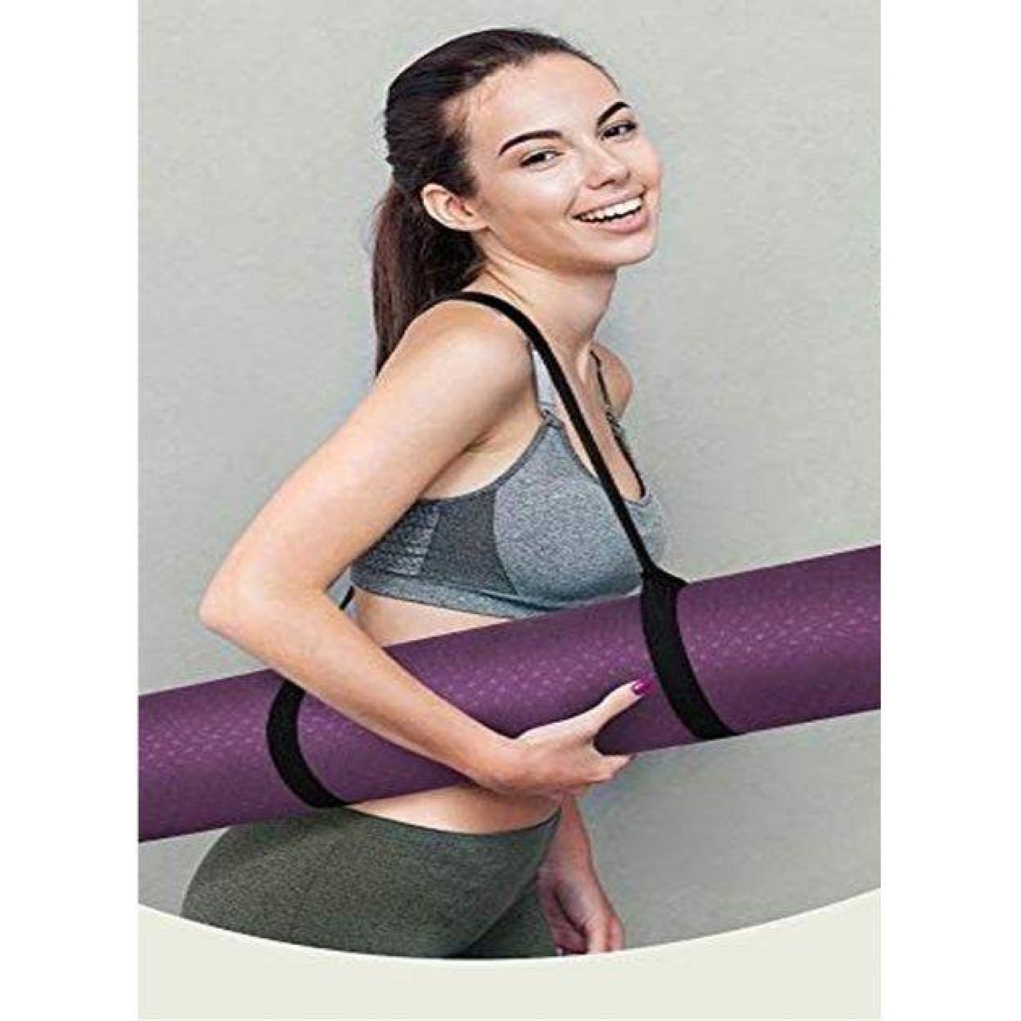 Переноска для йога килимок YOGA STRAP Чорний 72 см (LS3810-1) - 1 - Robinzon.ua