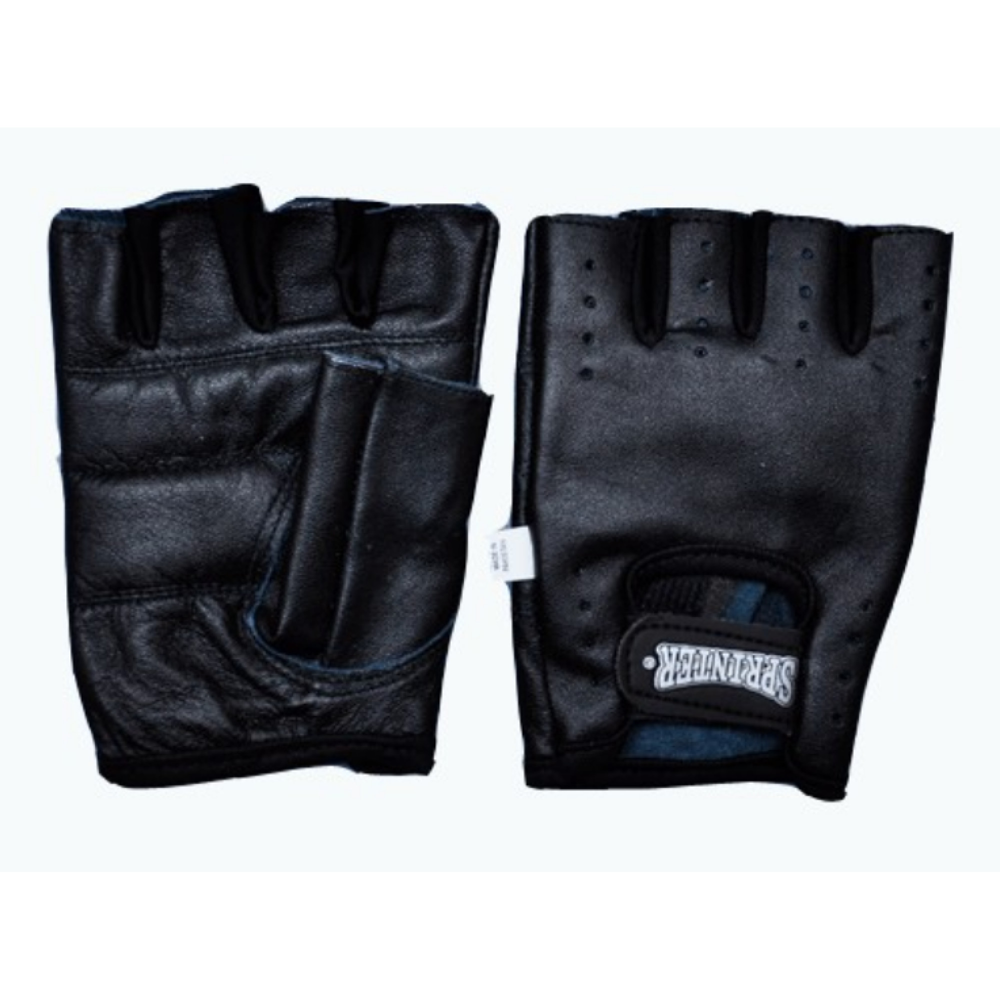 Рукавиці для фітнесу та важкої атлетики та воркаута Sprinter S шкіра Чорні - Robinzon.ua