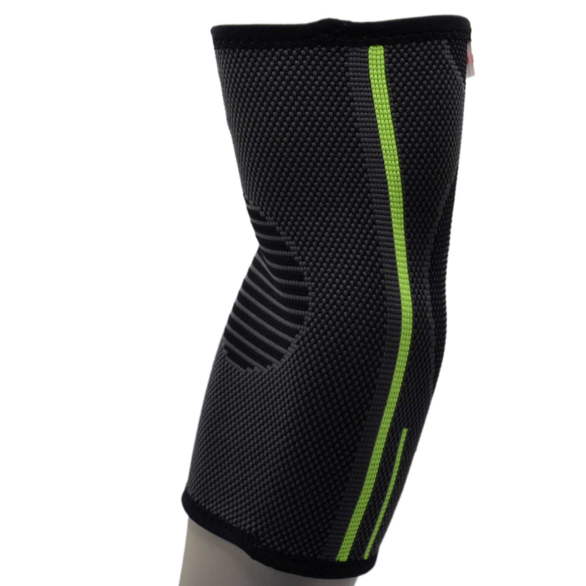 Компресійний налокітник MadMax MFA-283 3D Compressive elbow support Dark grey/Neon green S - 3 - Robinzon.ua
