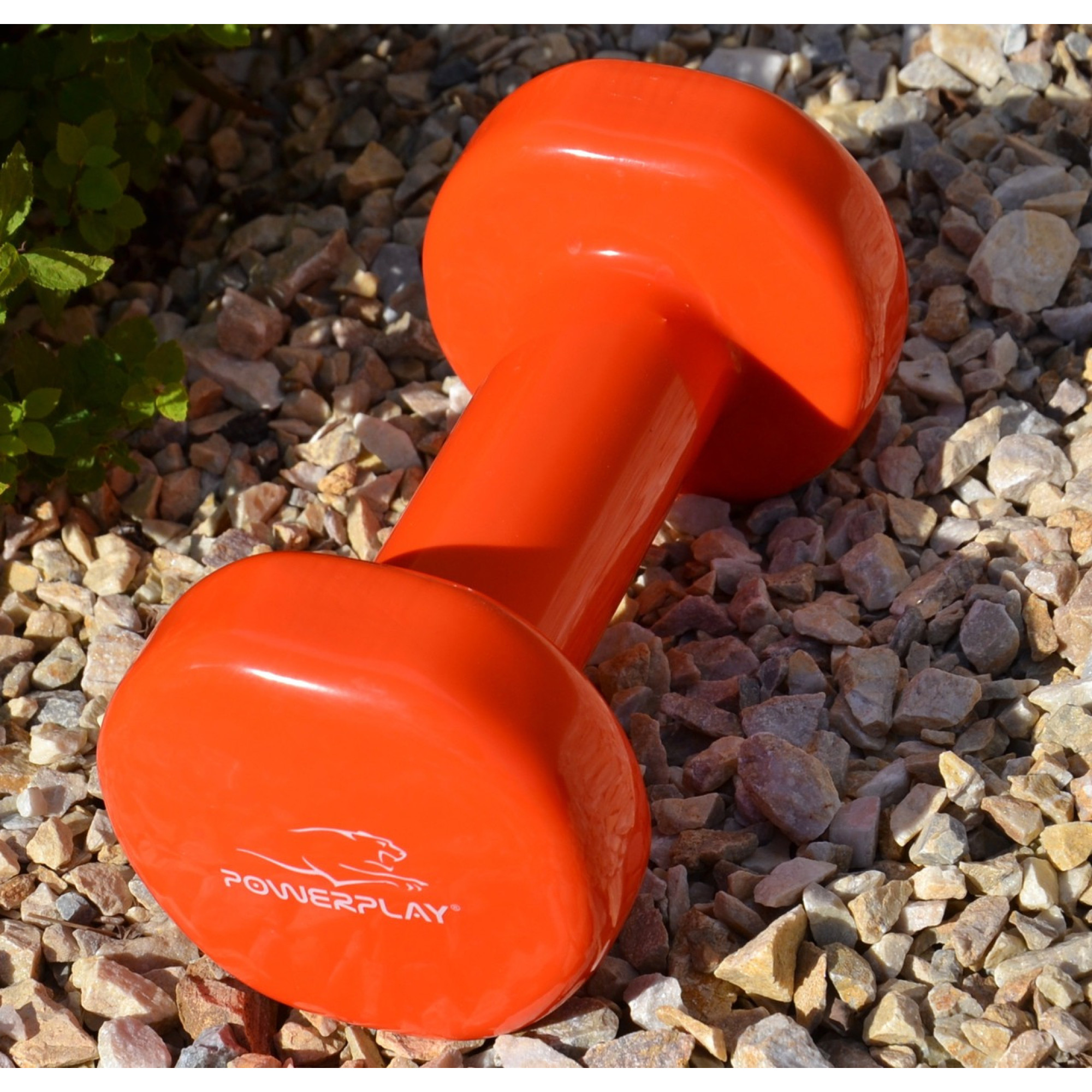 Гантель виниловая PowerPlay 1 кг. PP_4103 Оранжевая (1шт.) - 5 - Robinzon.ua