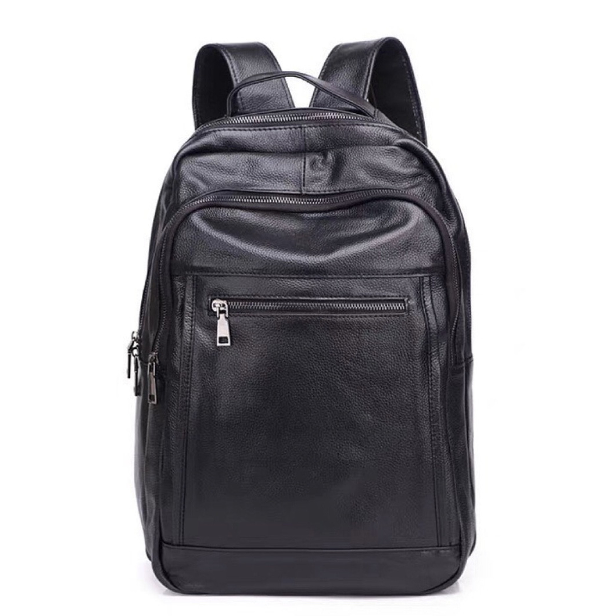 Чоловічий шкіряний рюкзак для ноутбука та поїздок Tiding Bag B2-1357A чорний - 3 - Robinzon.ua