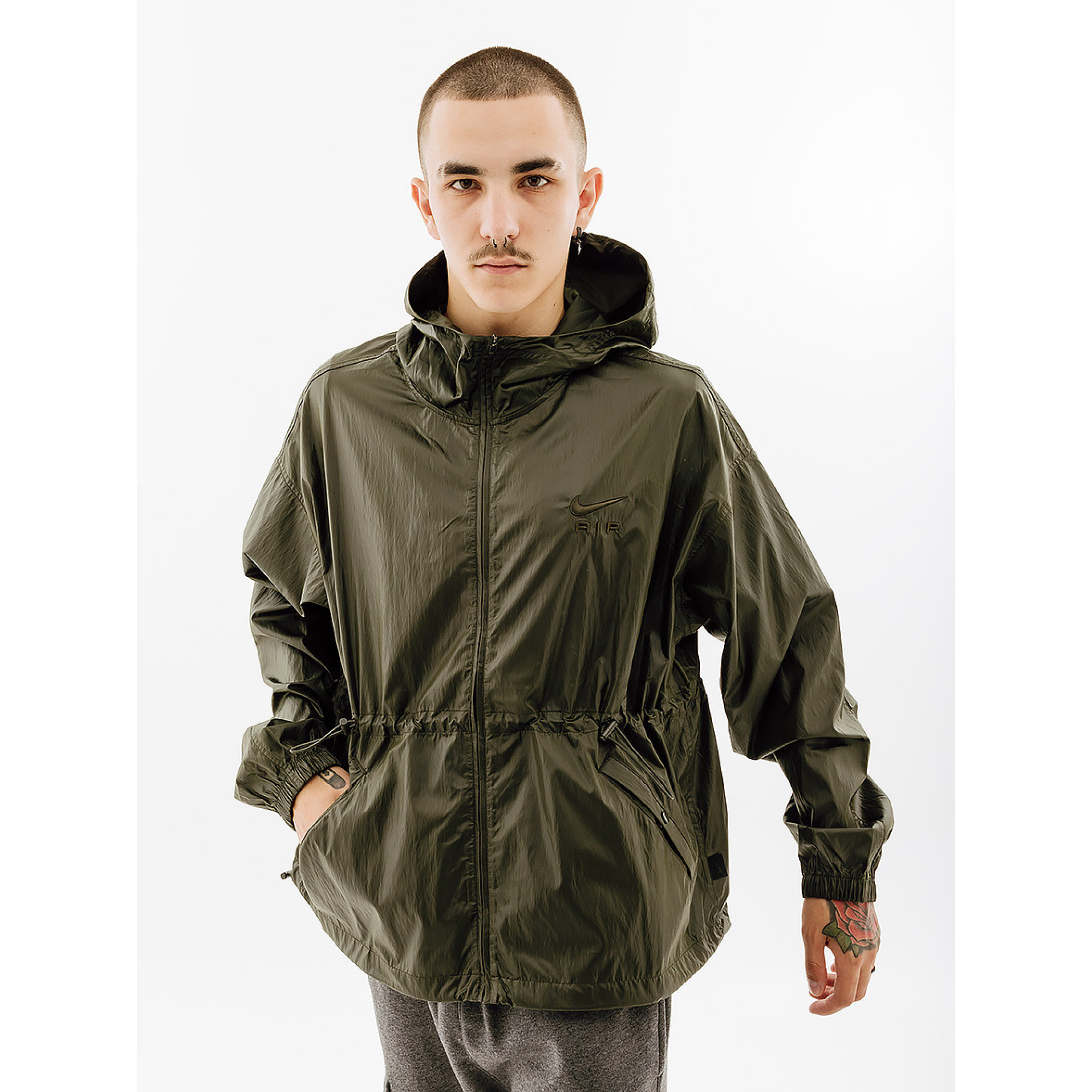 Чоловіча Куртка Nike M NSW AIR WOVEN JACKET Хакі  XL (7dDX0140-355 XL) - Robinzon.ua