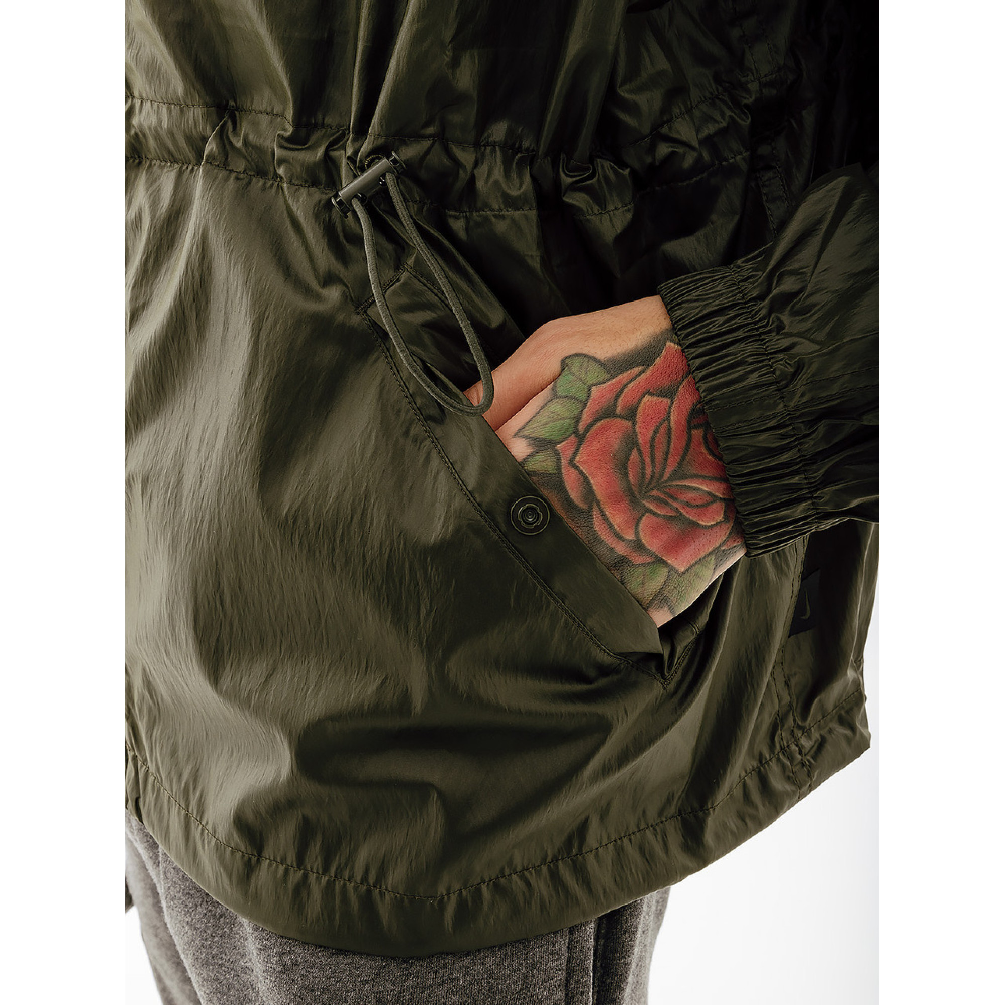 Чоловіча Куртка Nike M NSW AIR WOVEN JACKET Хакі  XL (7dDX0140-355 XL) - 3 - Robinzon.ua