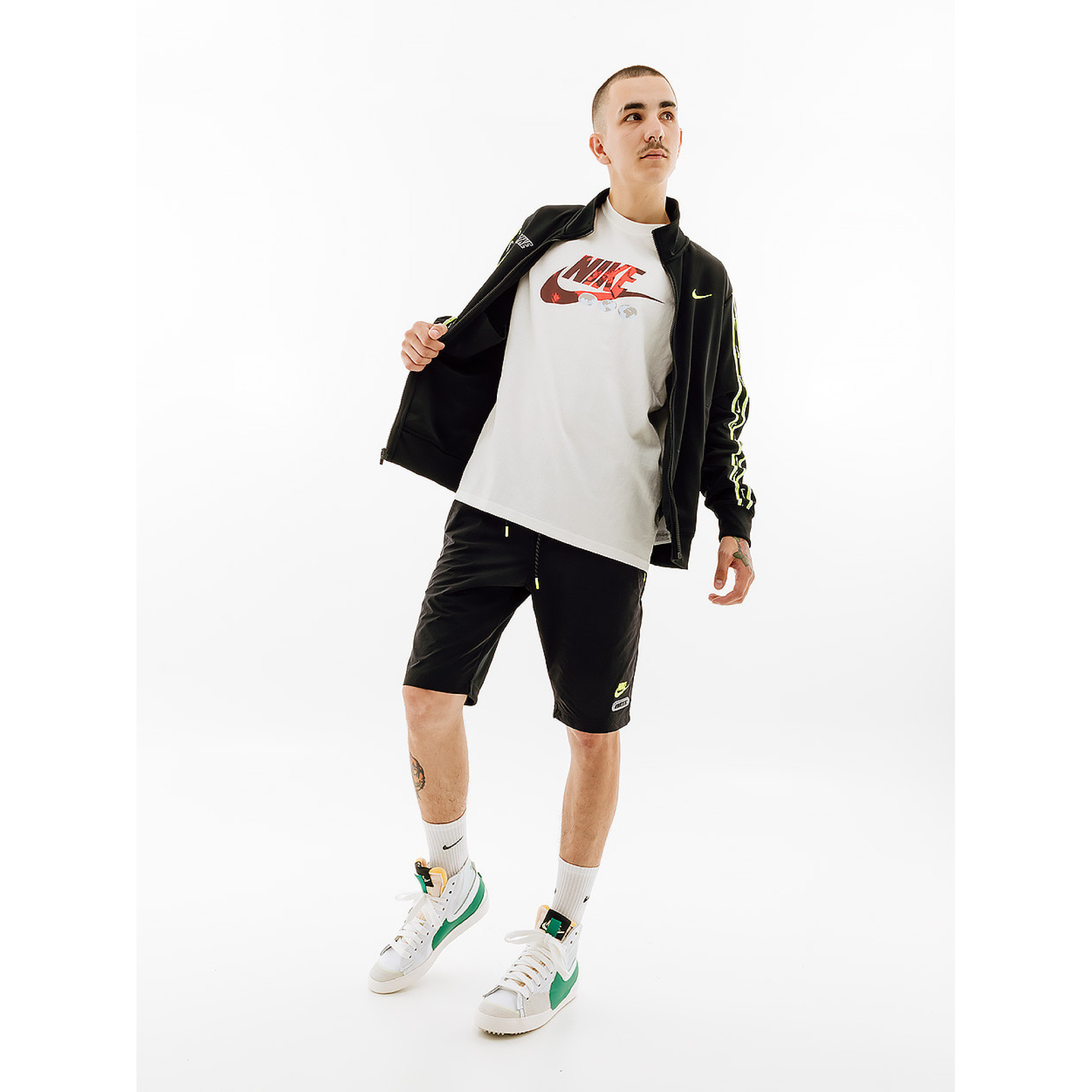 Чоловіча Куртка Nike M NSW REPEAT SW PK TRACKTOP Чорний  L (7dFD1183-011 L) - Robinzon.ua