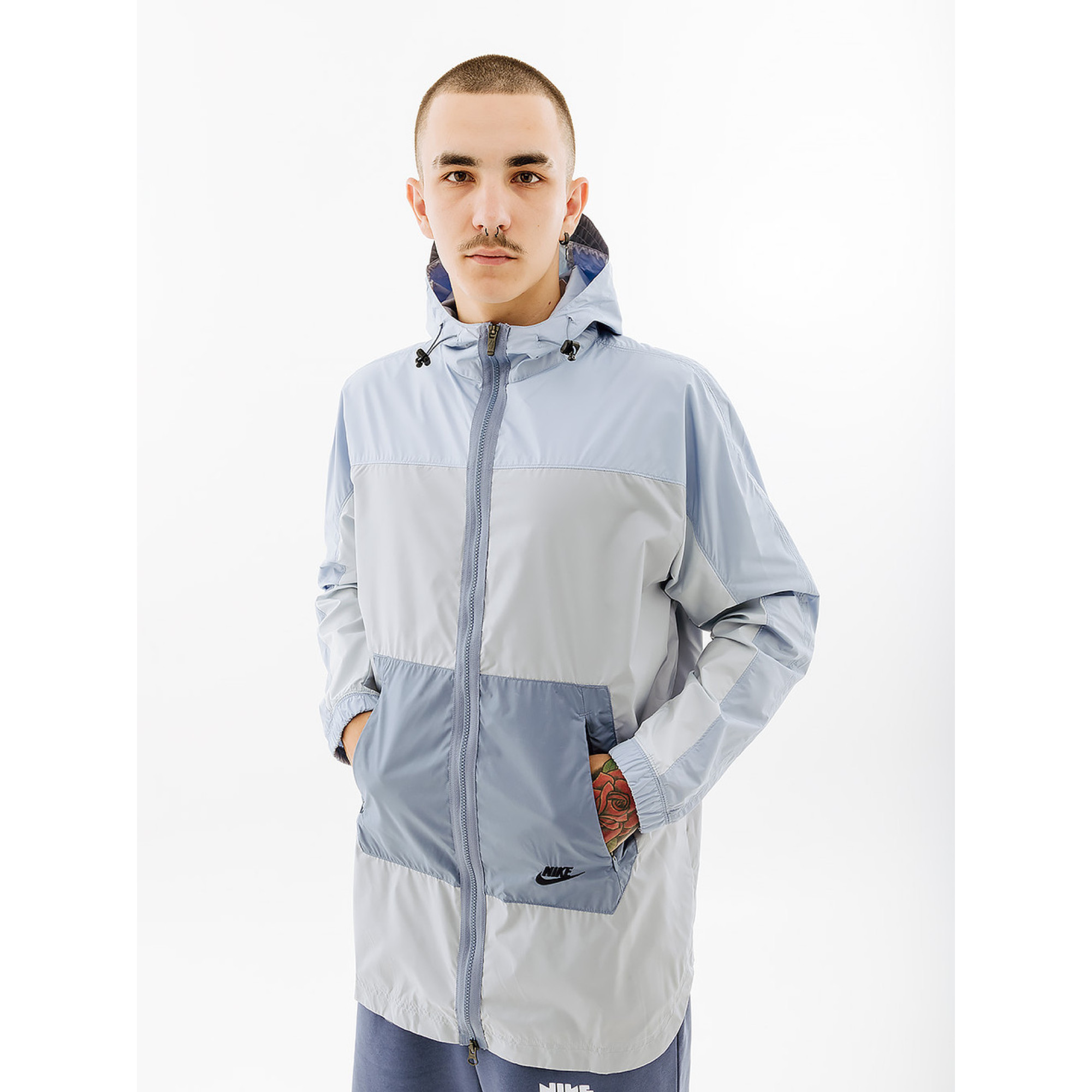 Чоловіча Куртка Nike M NSW SPU WVN JKT Блакитний  XL (7dFJ5250-412 XL) - 4 - Robinzon.ua