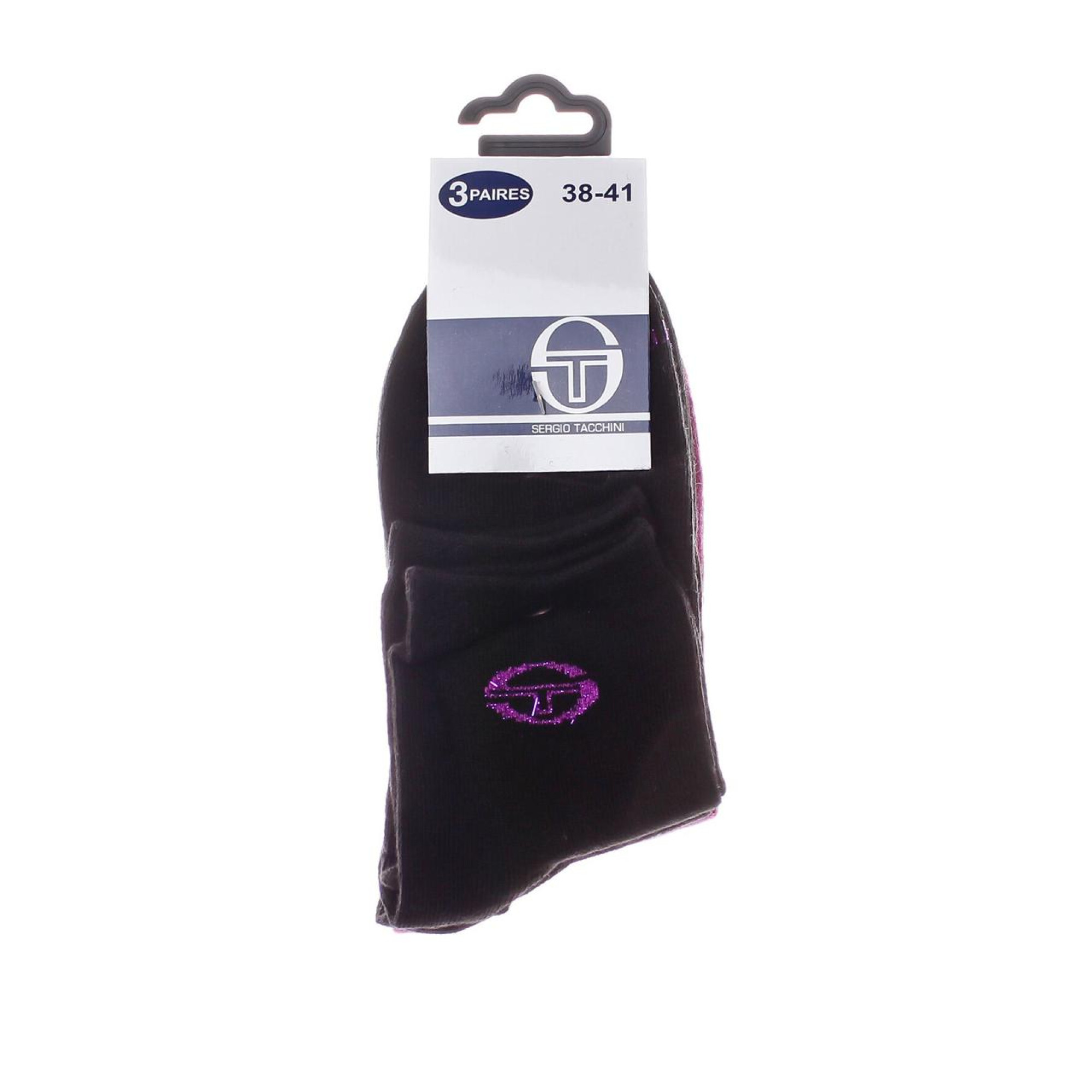 Шкарпетки Sergio Tacchini 3-pack 35-37 black/pink 13840444-2 - 1 - Robinzon.ua