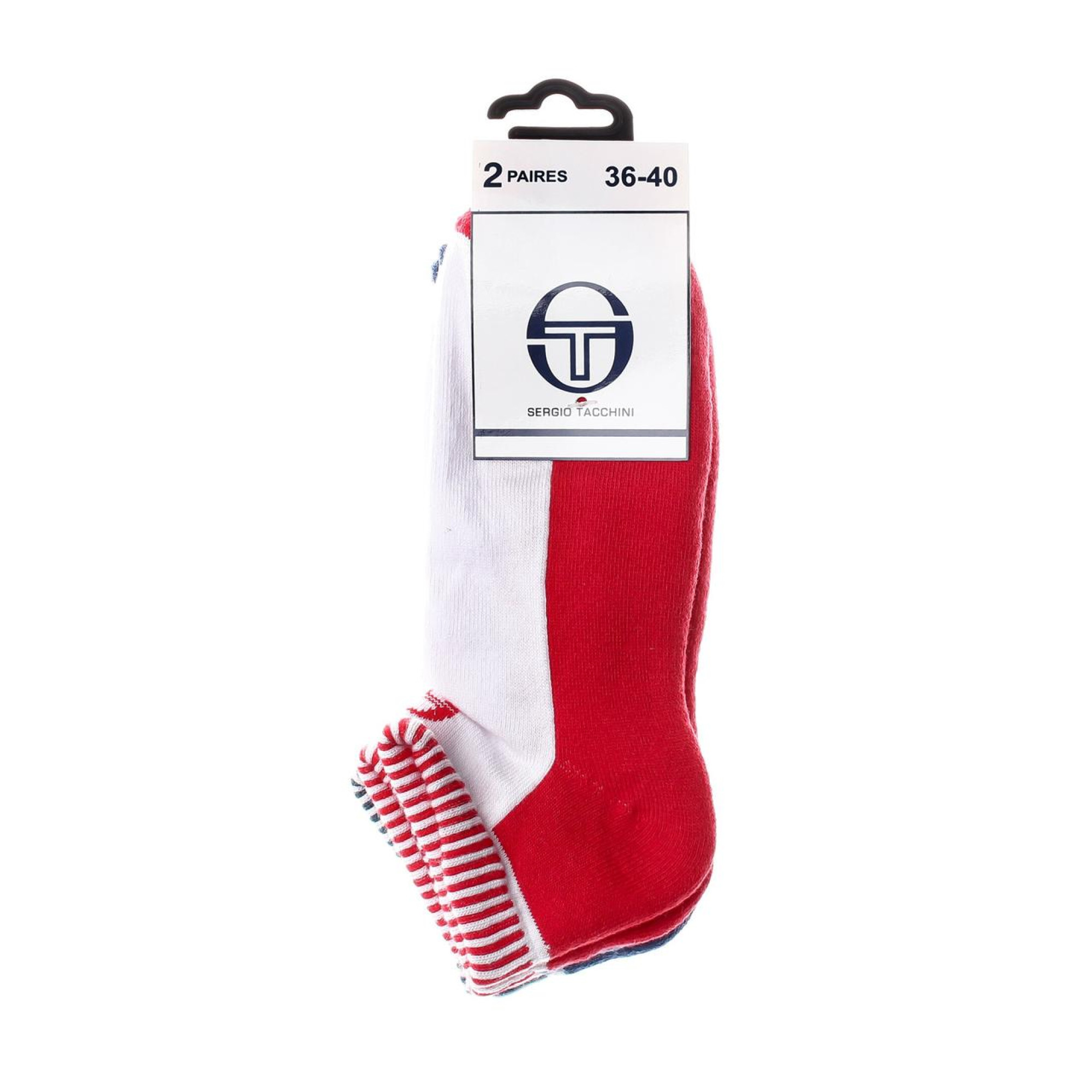 Носки Sergio Tacchini 2-pack 36-40 white/red/blue 13150861-3 - 1 - Robinzon.ua