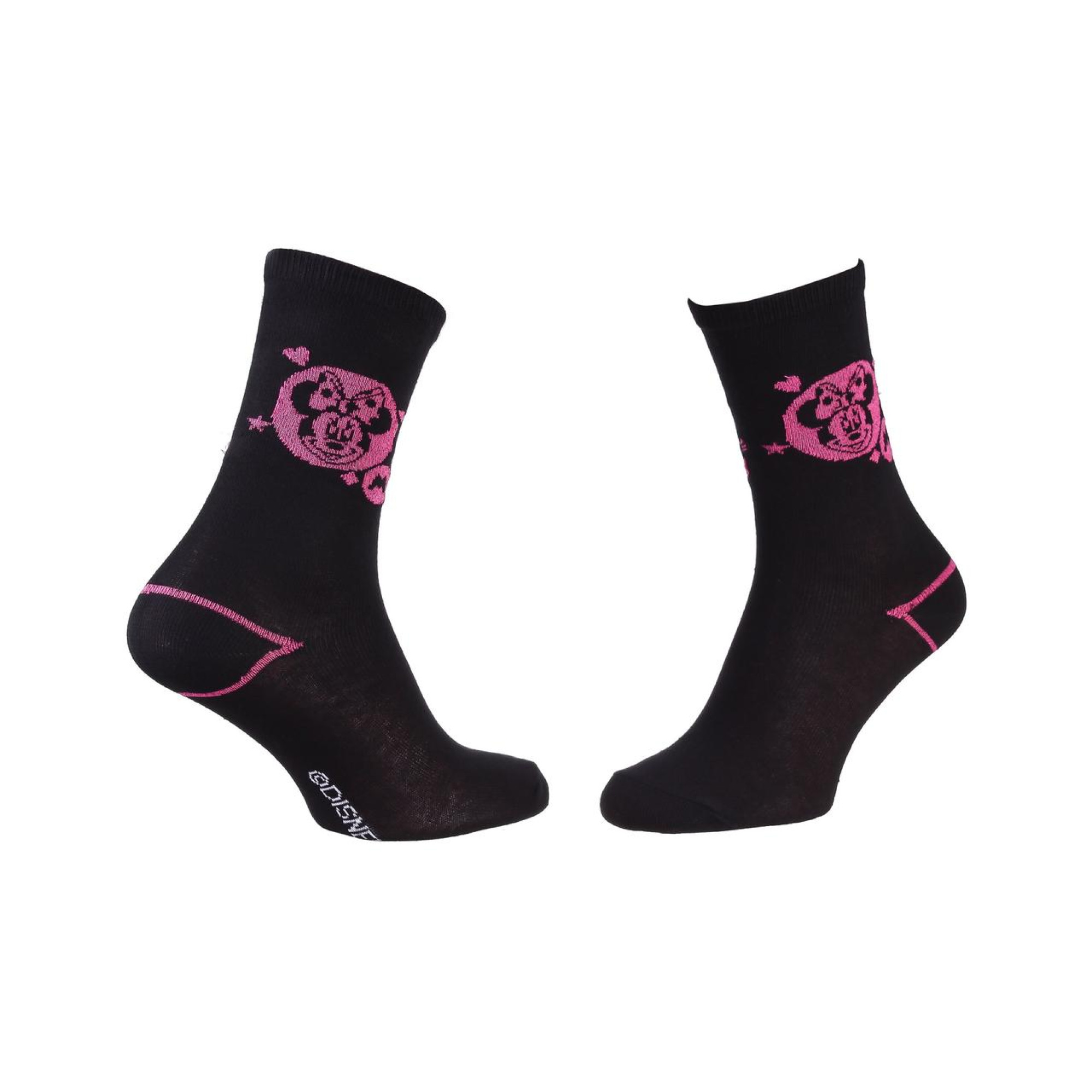 Шкарпетки Disney Minnie Head Of Minnie In Circle 1-pack 35-41 black/pink 13843651-5 - Robinzon.ua