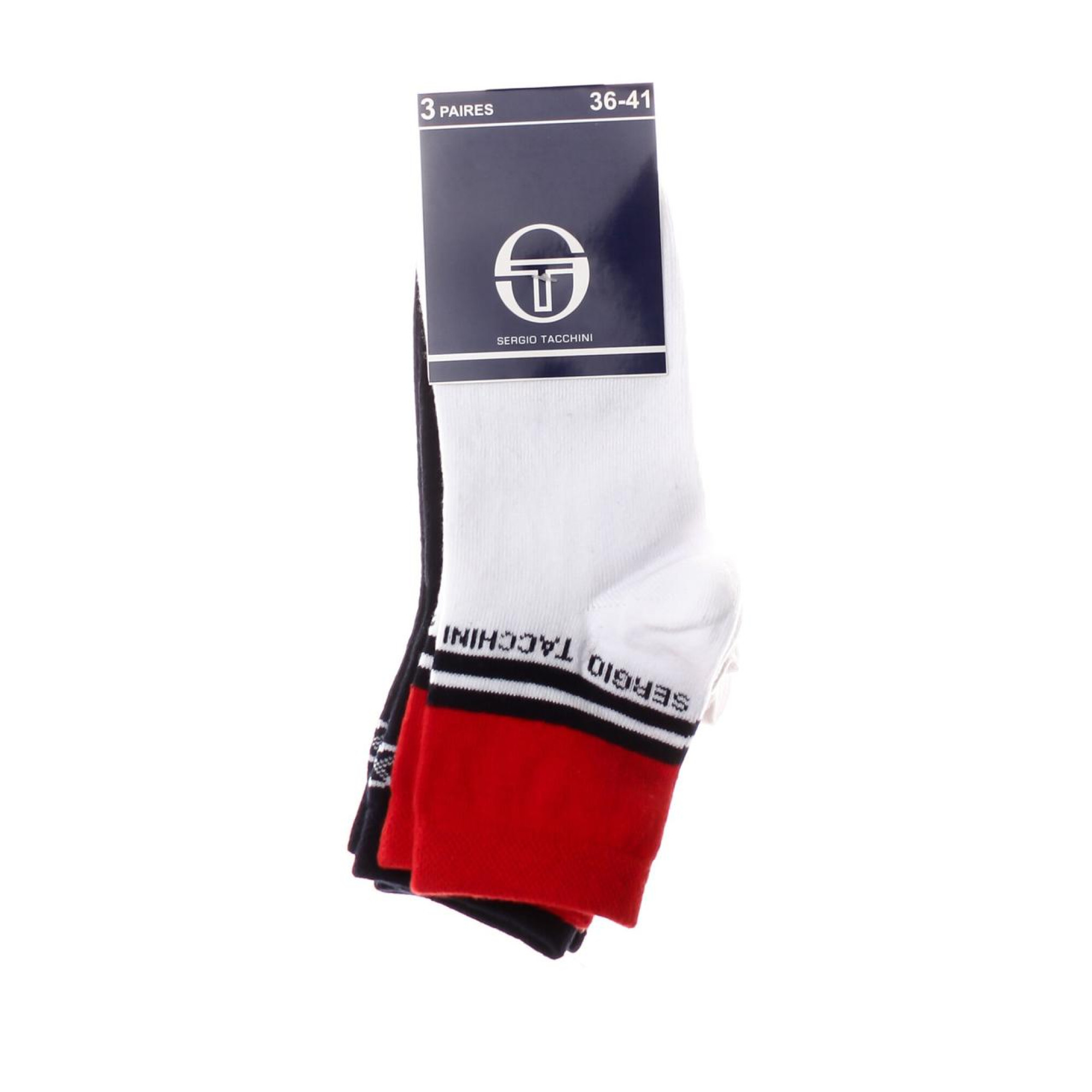 Шкарпетки Sergio Tacchini 3-pack 36-41 white/red/black 13898215-2 - 1 Шкарпетки Sergio Tacchini 3-pack 36-41 white/red/black 13898215-2 - 1 - Robinzon.ua