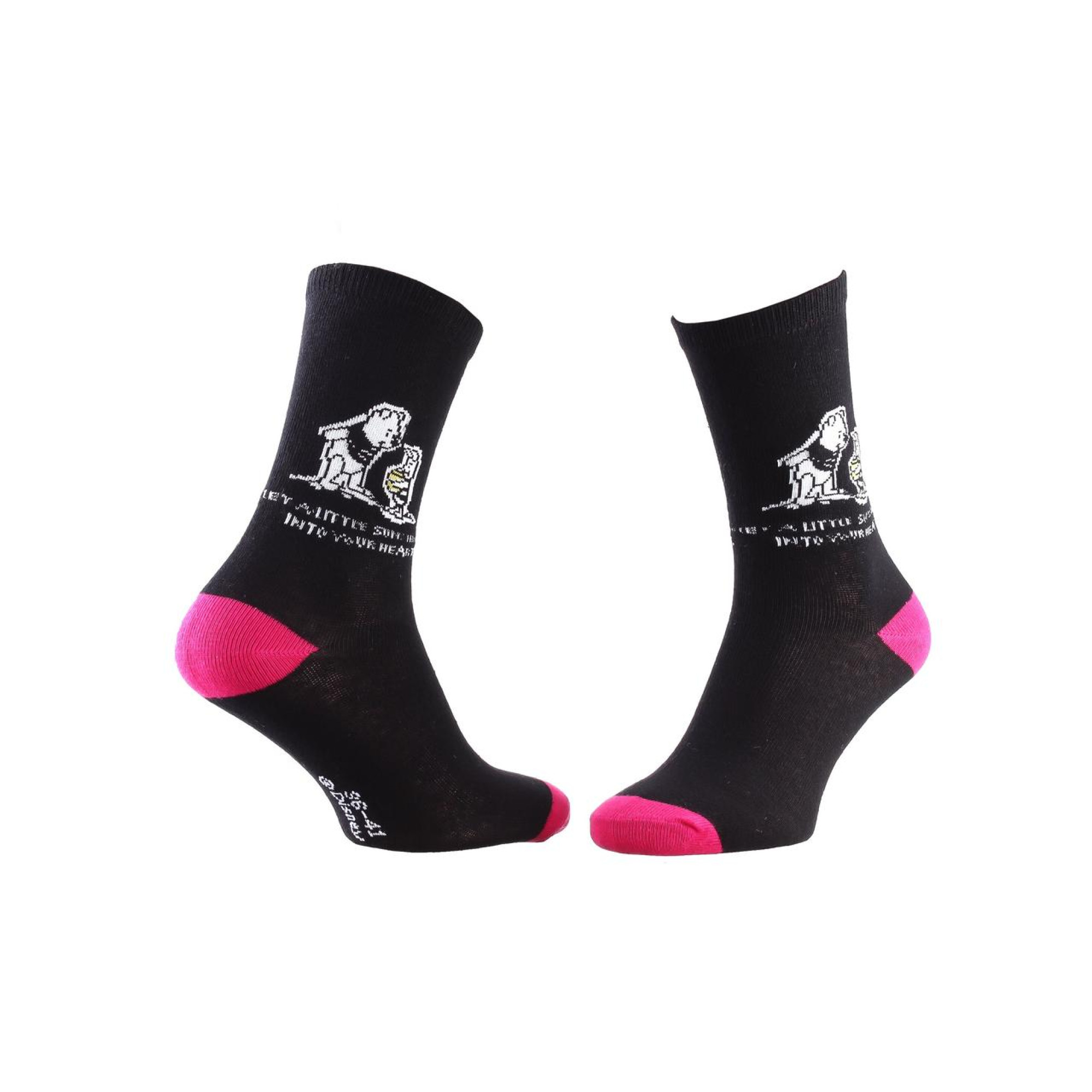 Шкарпетки Disney Winnie L Ourson Winnie  Porcinet 1-pack 36-41 black 13896420-5 - Robinzon.ua