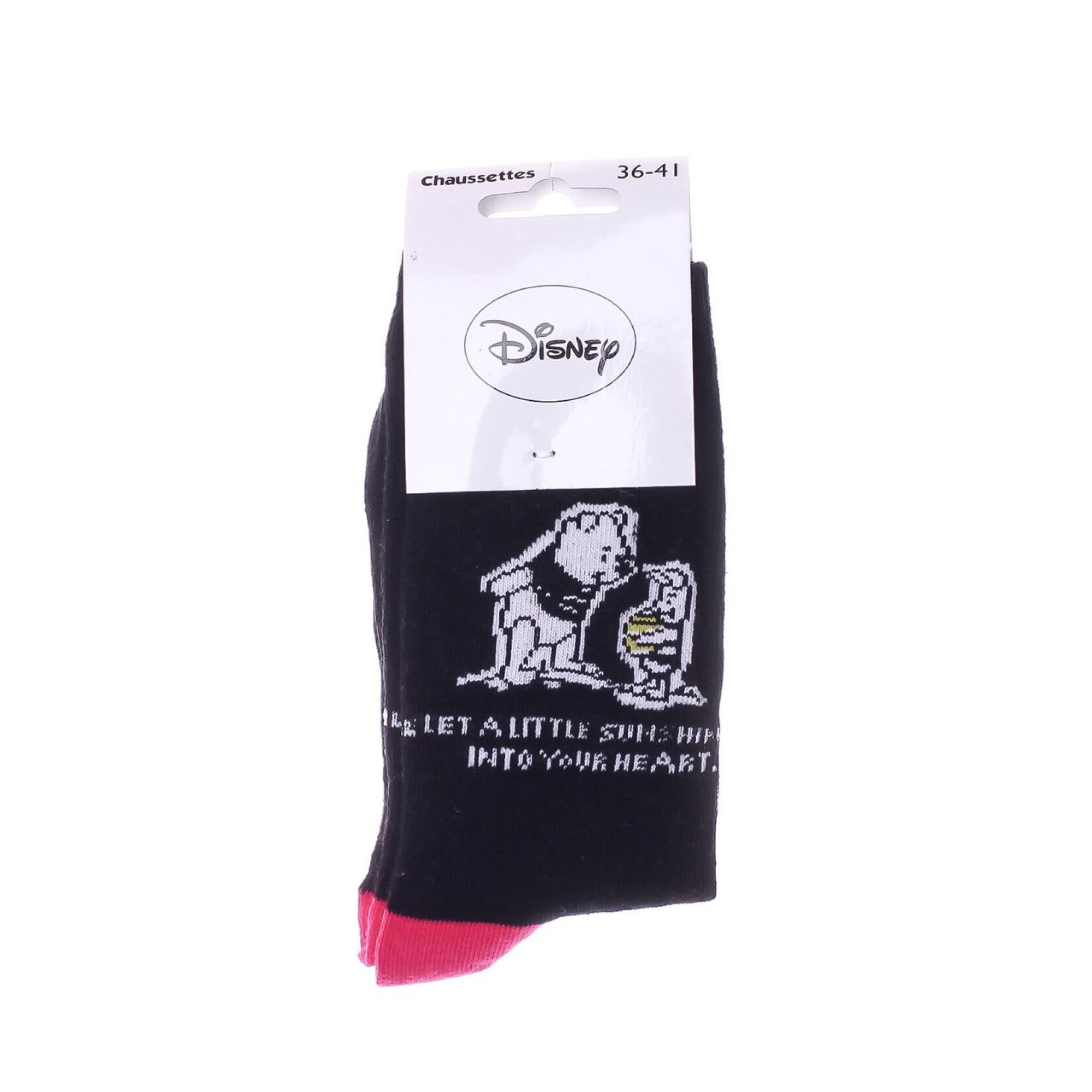 Шкарпетки Disney Winnie L Ourson Winnie  Porcinet 1-pack 36-41 black 13896420-5 - 1 - Robinzon.ua