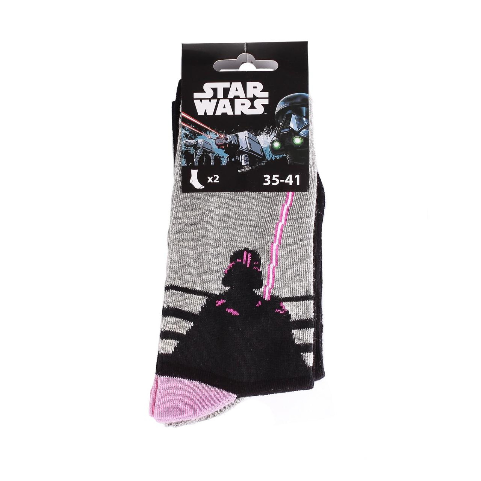 Шкарпетки Star Wars Star Wars Star Wars 2P 1-pack 35-41 black 13896920-2 - 1 - Robinzon.ua