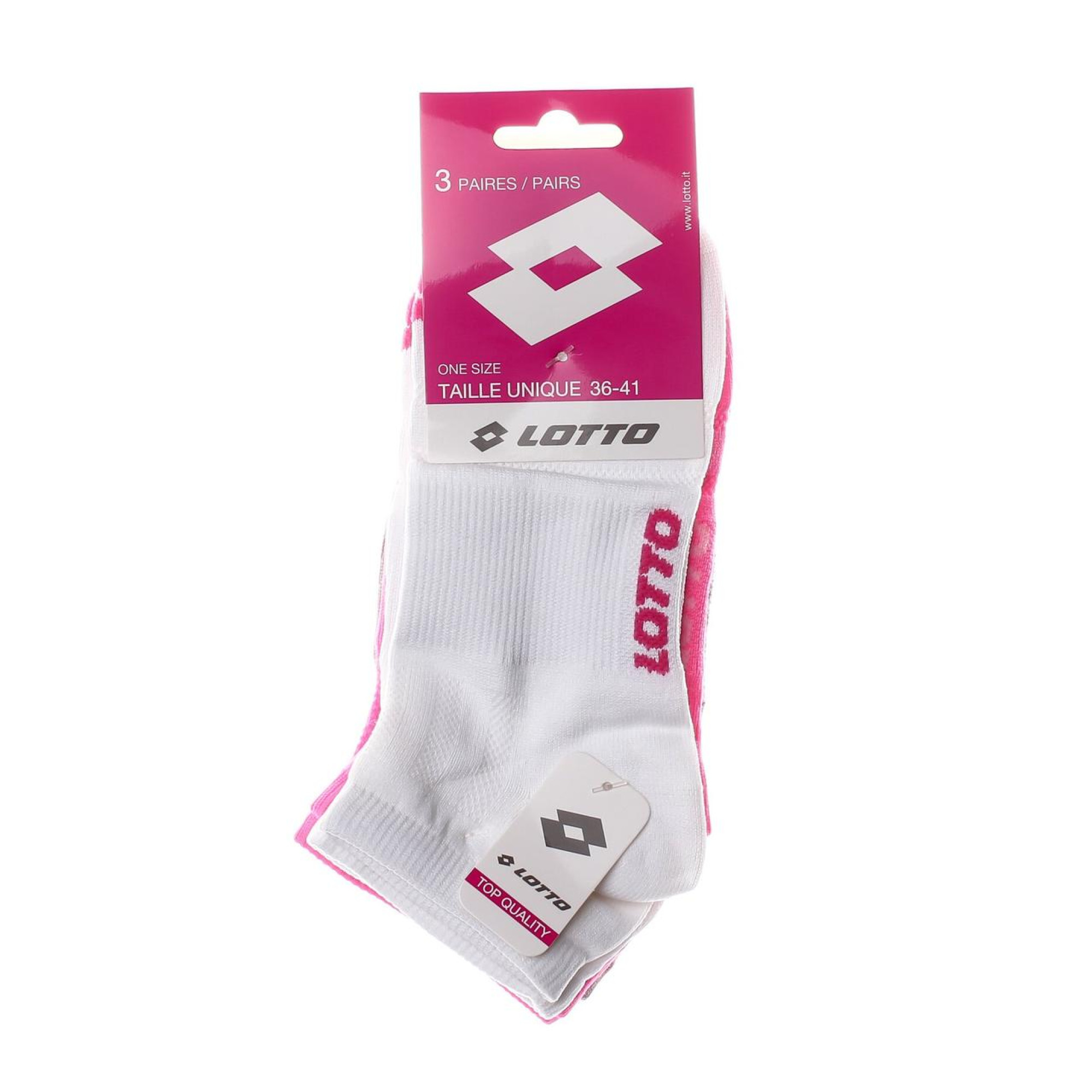 Шкарпетки Lotto 3-pack 36-41 white/gray/pink 19510414-1 - 1 - Robinzon.ua