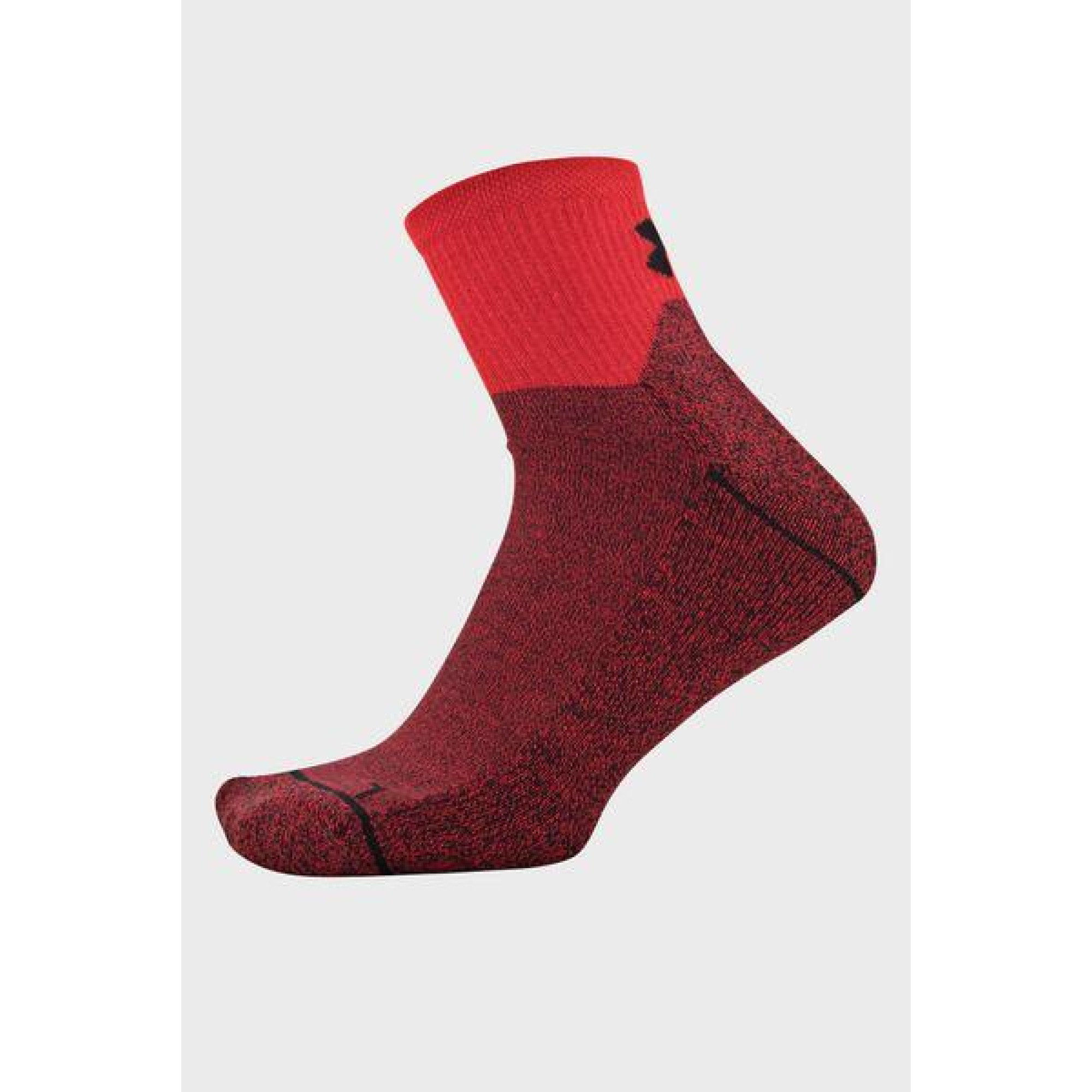 Шкарпетки UA Men's Phenom QTR Білий, Червоний, Чорний Чол M 3 пари 36-41 (1329352-600) - 3 - Robinzon.ua