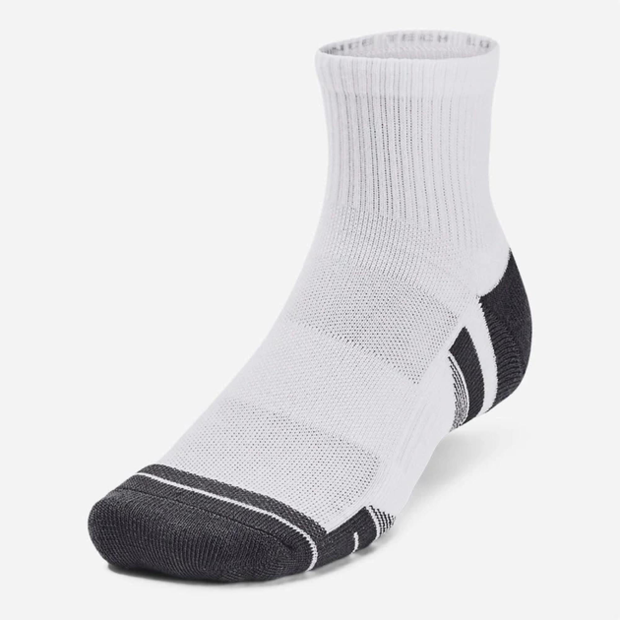 Шкарпетки UA Performance Tech 3pk Qtr Білий Уні XL (1379510-100 XL) - 2 - Robinzon.ua