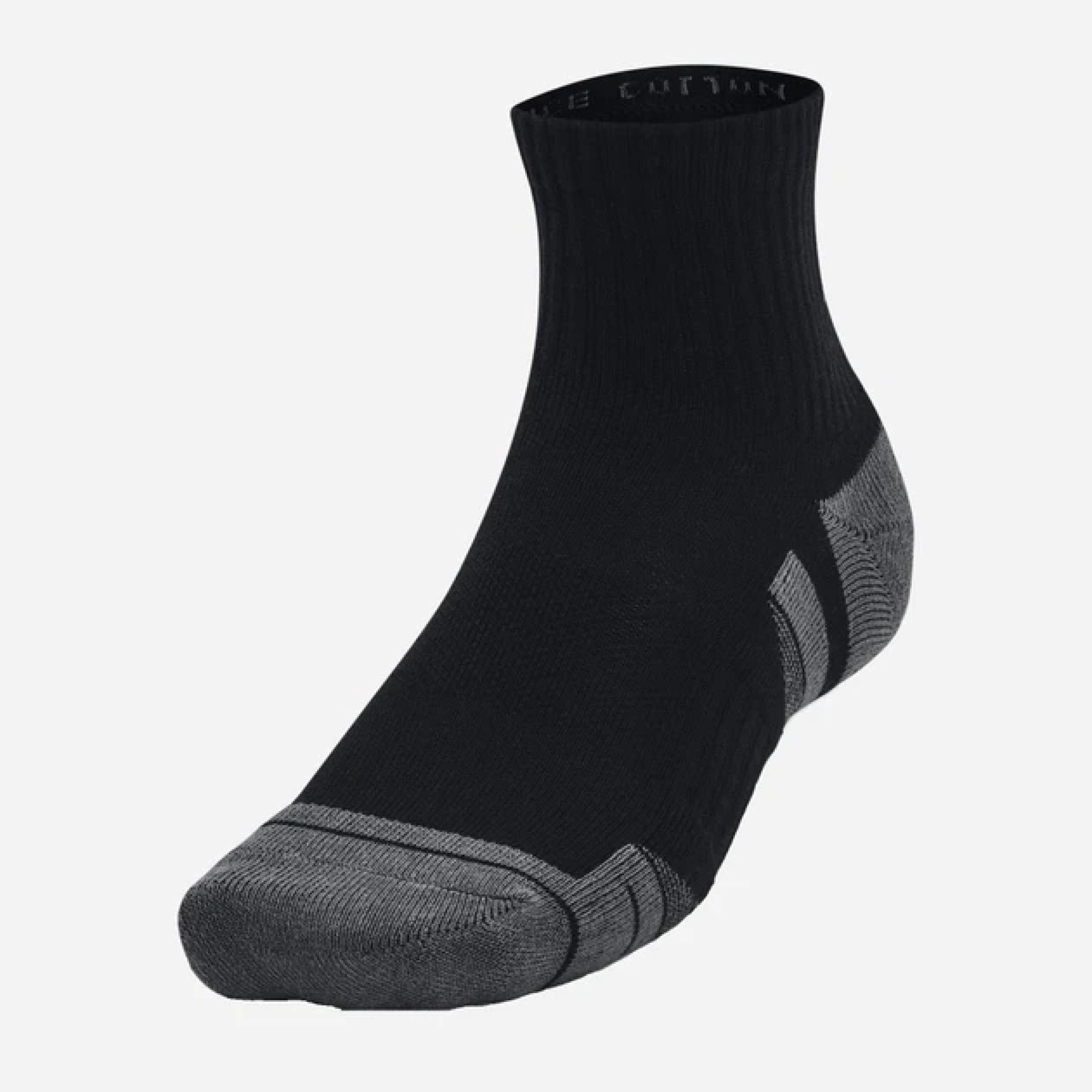 Носки UA Performance Cotton 3p Qtr Черный Уни XL (1379528-001 XL) - 3 - Robinzon.ua