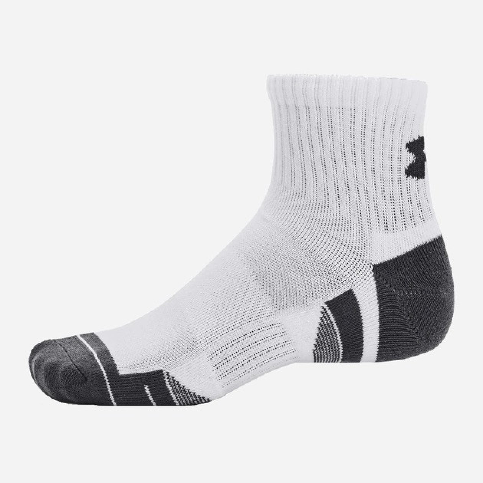 Шкарпетки UA Performance Cotton 3p Qtr Білий Уні XL (1379528-100 XL) - 1 - Robinzon.ua