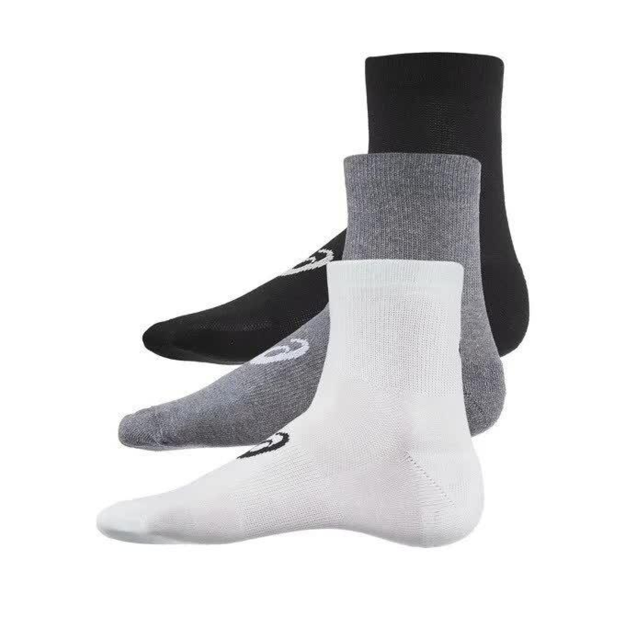 Шкарпетки Asics Quarter Sock 3-pack 43-46 white/gray/black 155205-0701 - 2 - Robinzon.ua