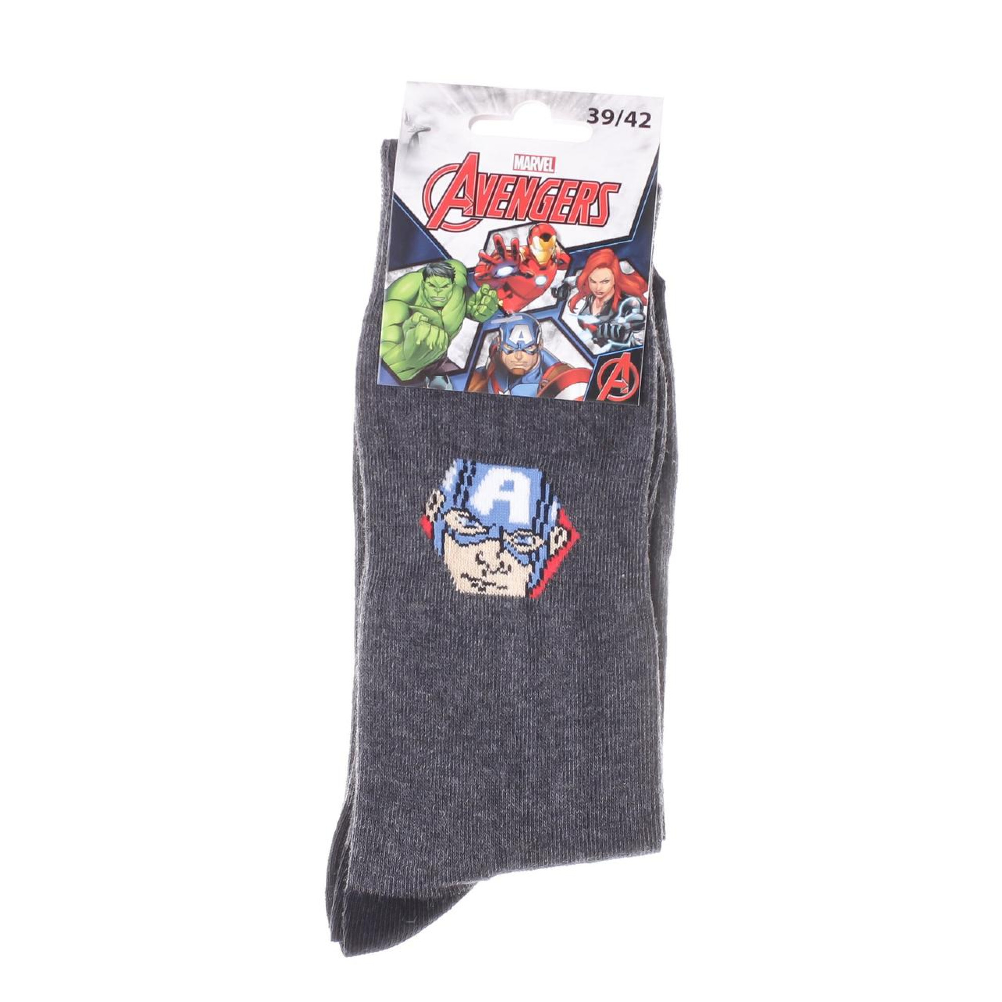 Шкарпетки Marvel Captain America 1-pack 43-46 anthracite 93152262-6 - 1 - Robinzon.ua