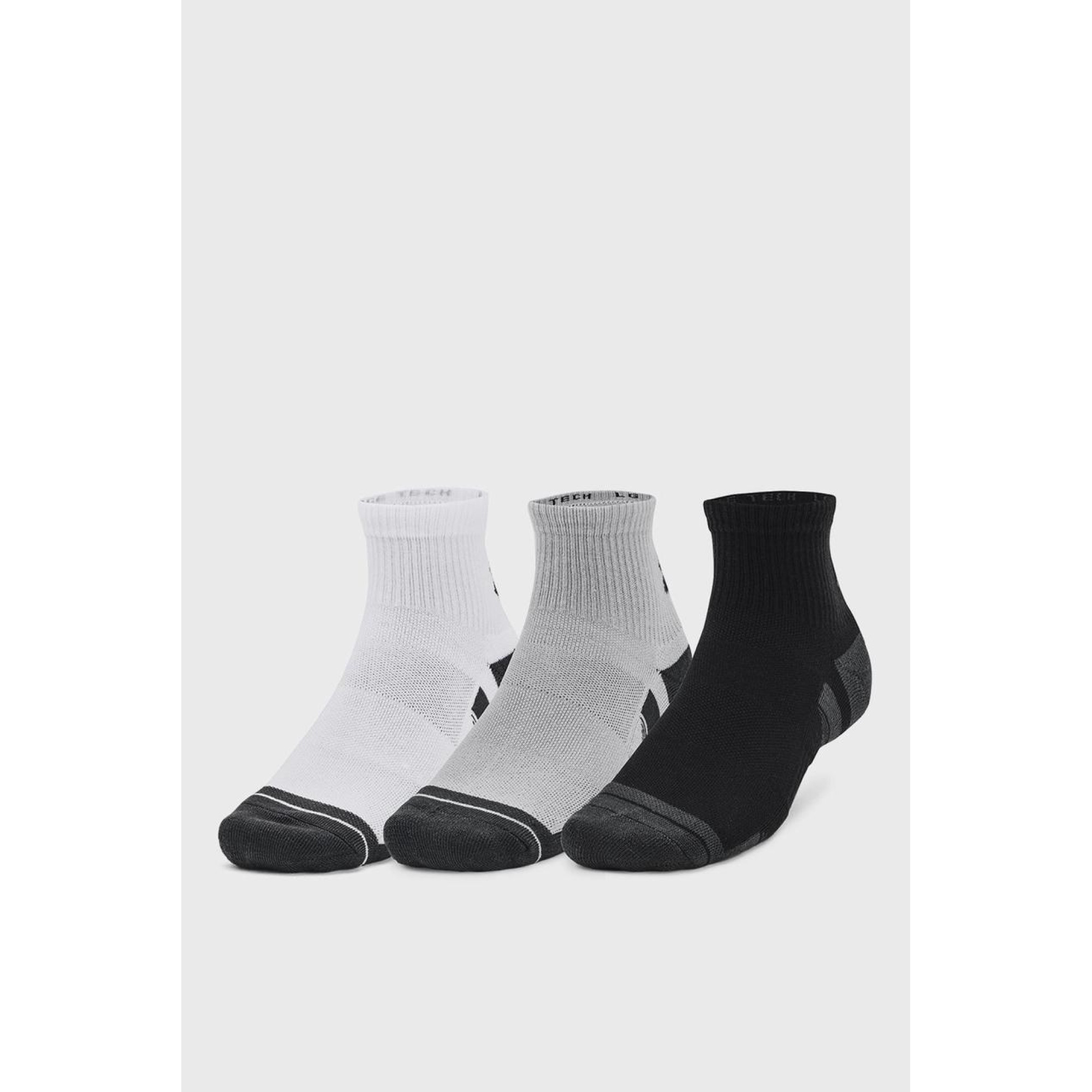 Носки UA Performance Tech 3pk Qtr Серый Уни L (1379510-011 L) - Robinzon.ua