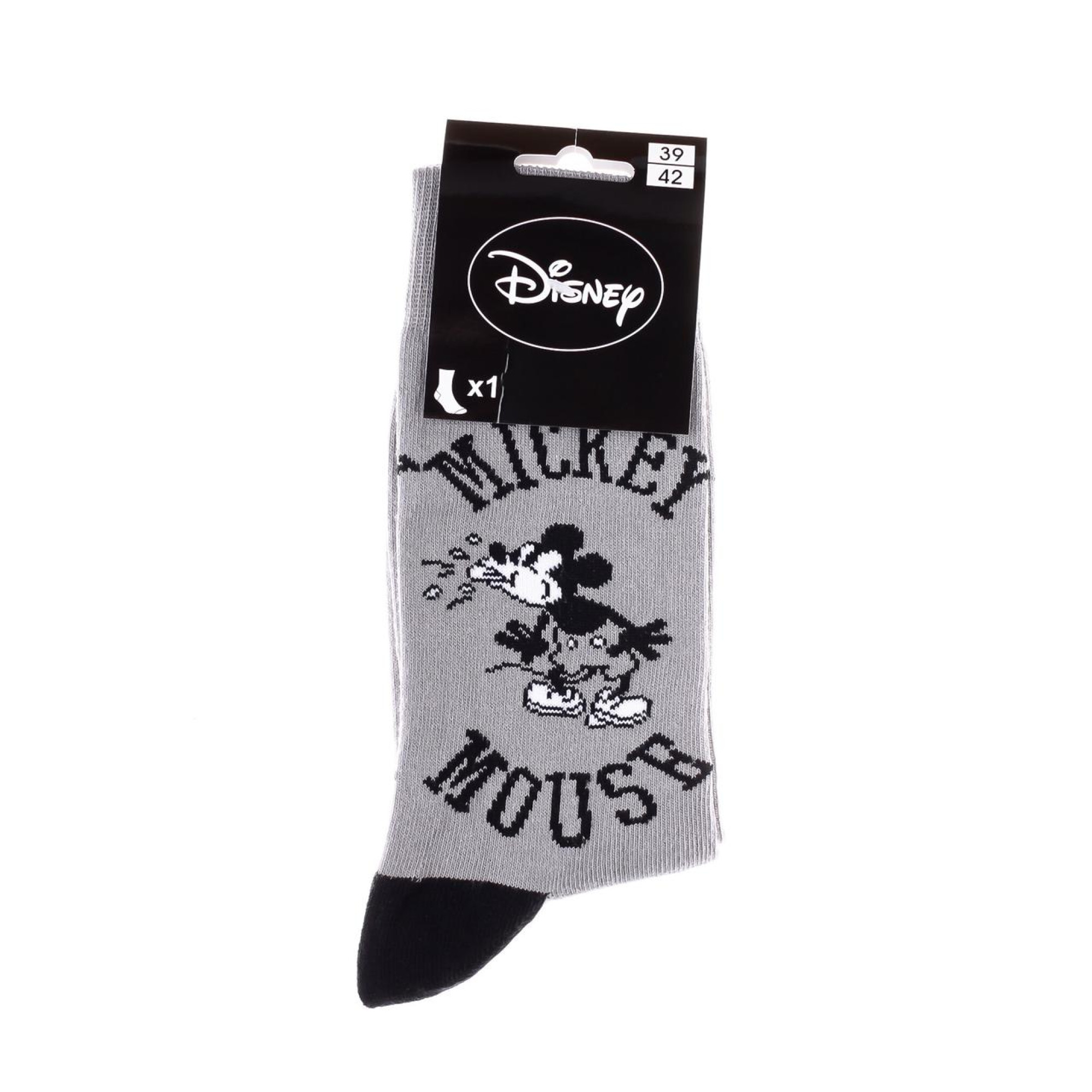 Носки Disney Mickey Mickey Mouse  Character 1-pack 39-42 gray 93154962-3 - 1 - Robinzon.ua