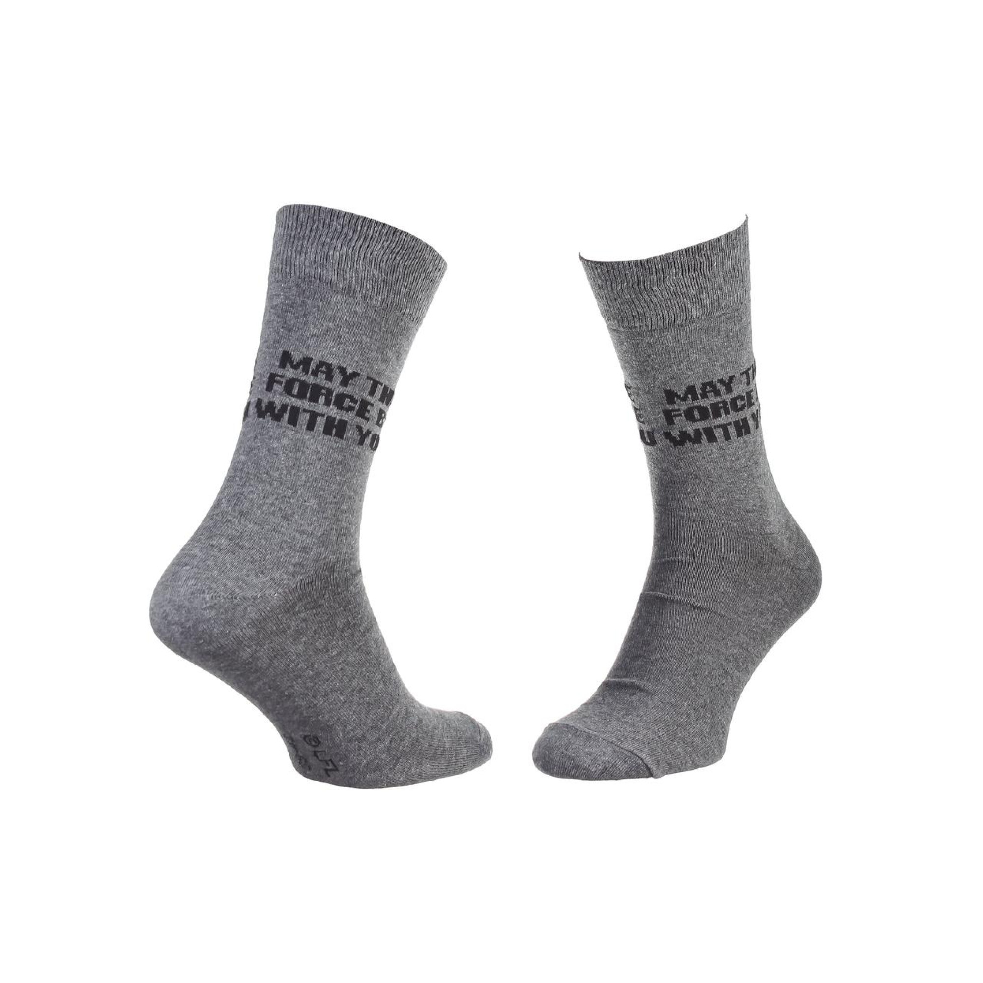 Шкарпетки Star Wars May The Force Be With You 1-pack 43-46 light gray 93154262-3 - Robinzon.ua