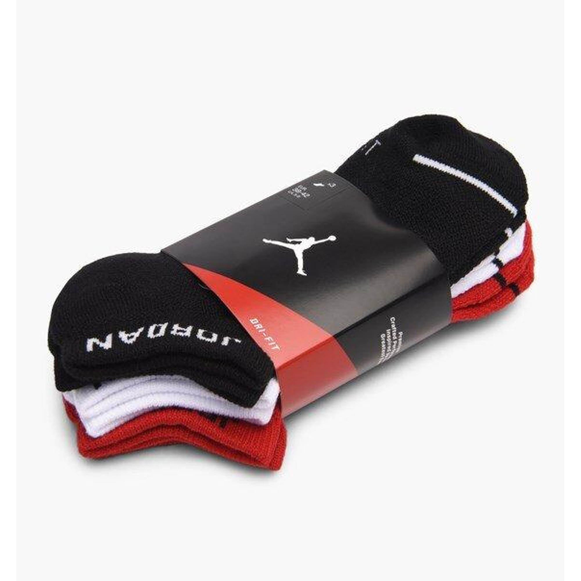 Носки Jordan Jumpman Everyday Max No Show 3-pack 43-46 black/white/red SX5546-011 - 6 - Robinzon.ua