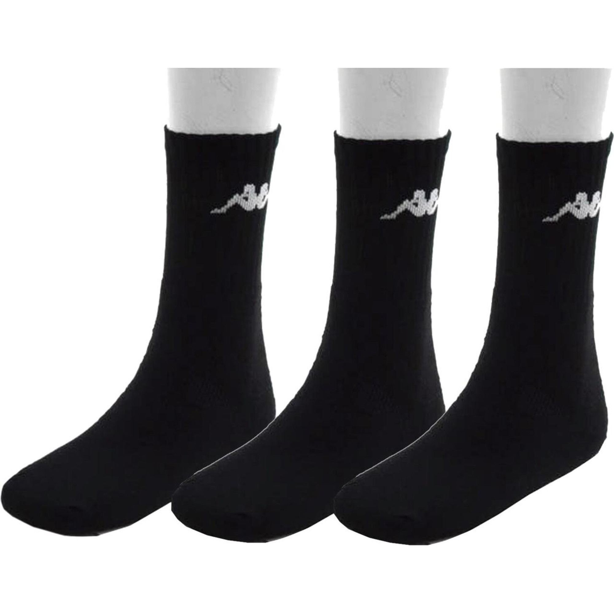 Шкарпетки Kappa Trisper Tennis Sock 3-pack 35-38 black 303WIG0-902 - Robinzon.ua
