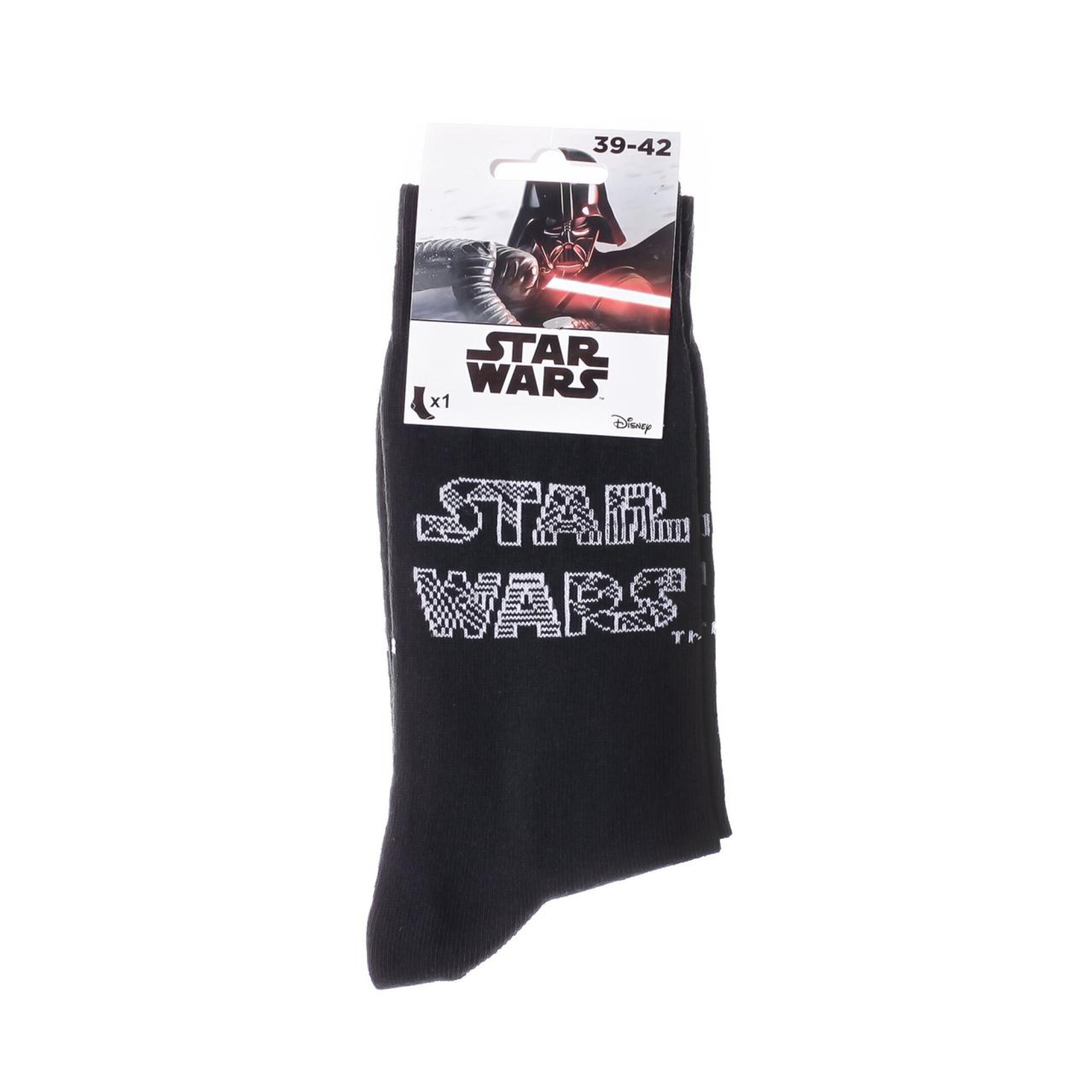 Шкарпетки Star Wars Decorated Letters 1-pack 39-42 black 93155062-3 - 1 - Robinzon.ua