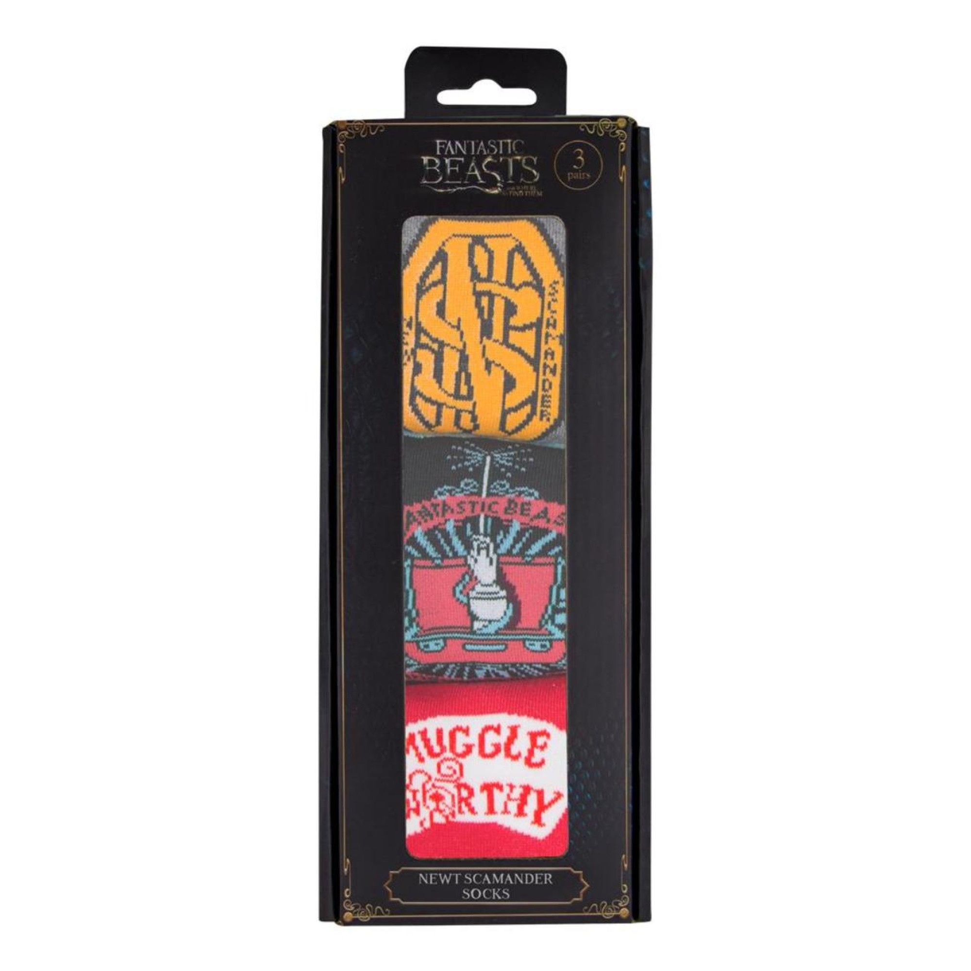 Носки Fantastic Beasts Newt Scamander 3-pack 36-40 red/black/gray - 4 - Robinzon.ua