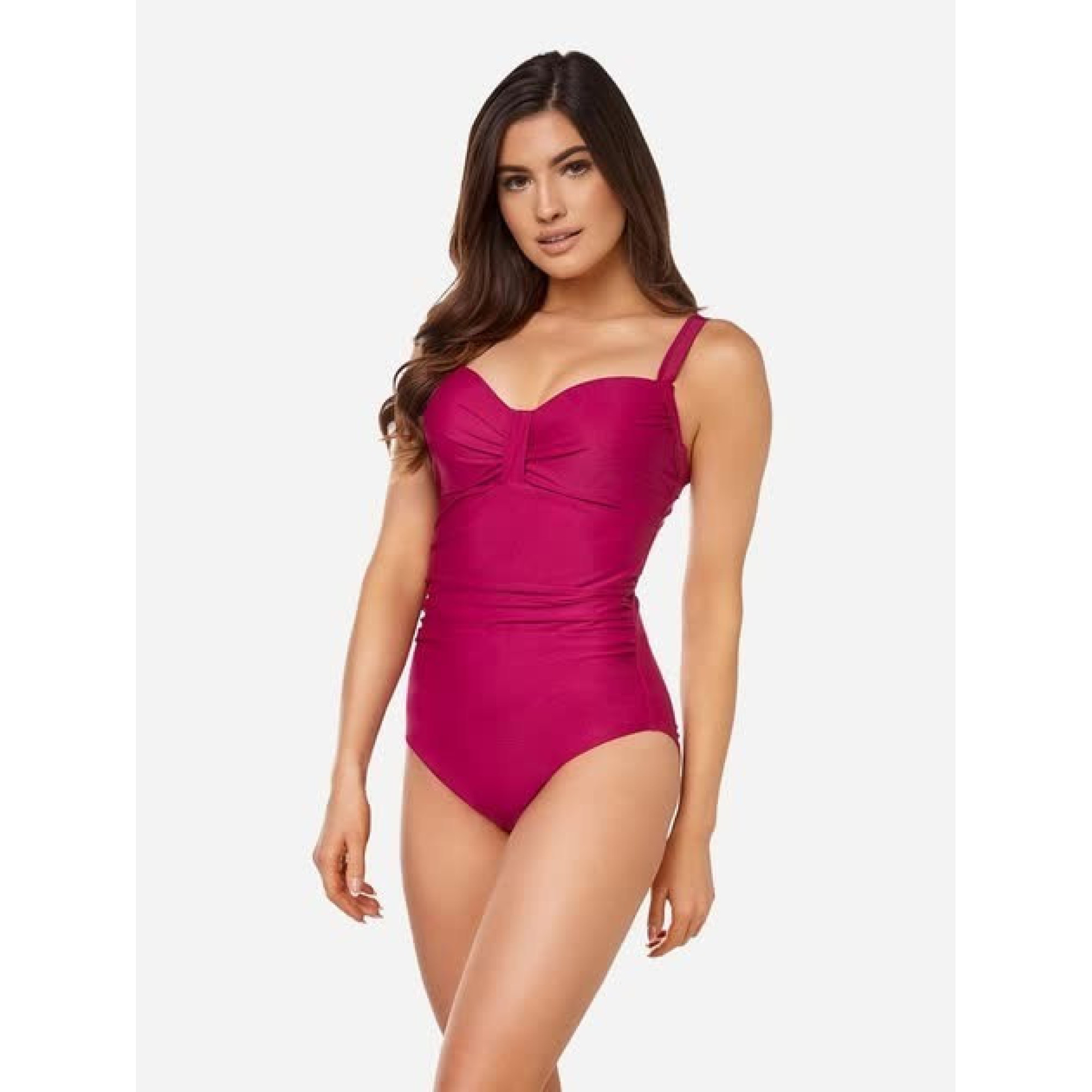 Купальник закритий для жінок Aqua Speed OLIVIA 7363 сангрія Жін 44 (XL) 200-03 44 - Robinzon.ua