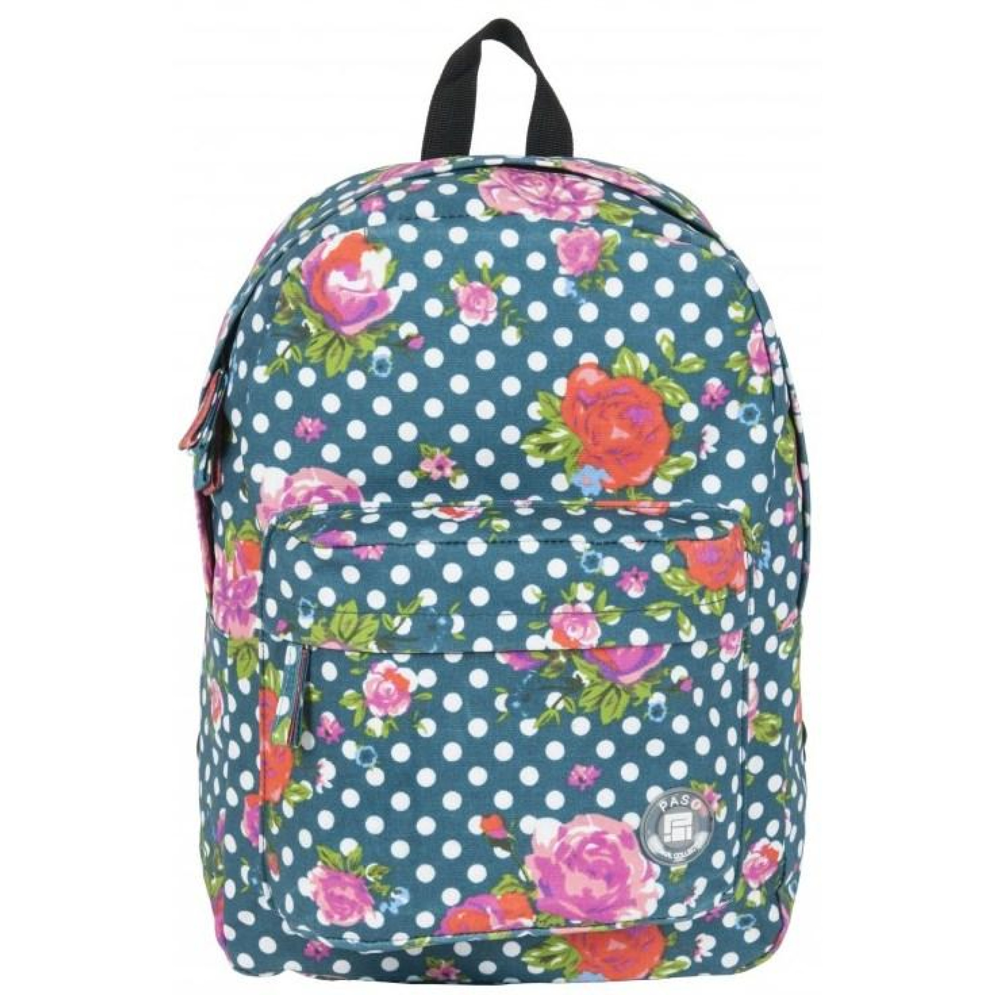 Легкий жіночий рюкзак у горошок із квітами 13L Paso 17-780D - 1 - Robinzon.ua