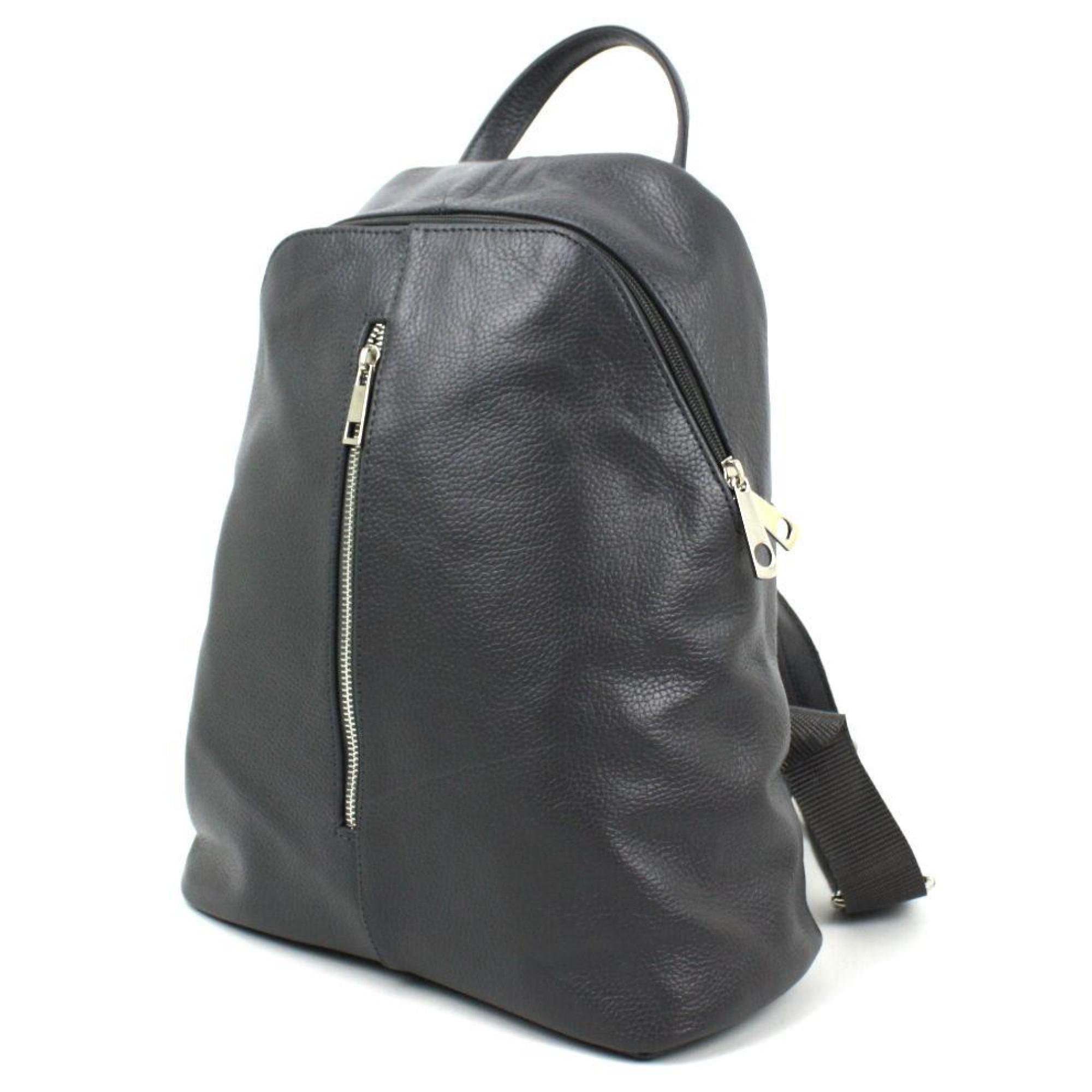 Женский кожаный рюкзак Borsacomoda 14 л темно-серый 841.021 - Robinzon.ua